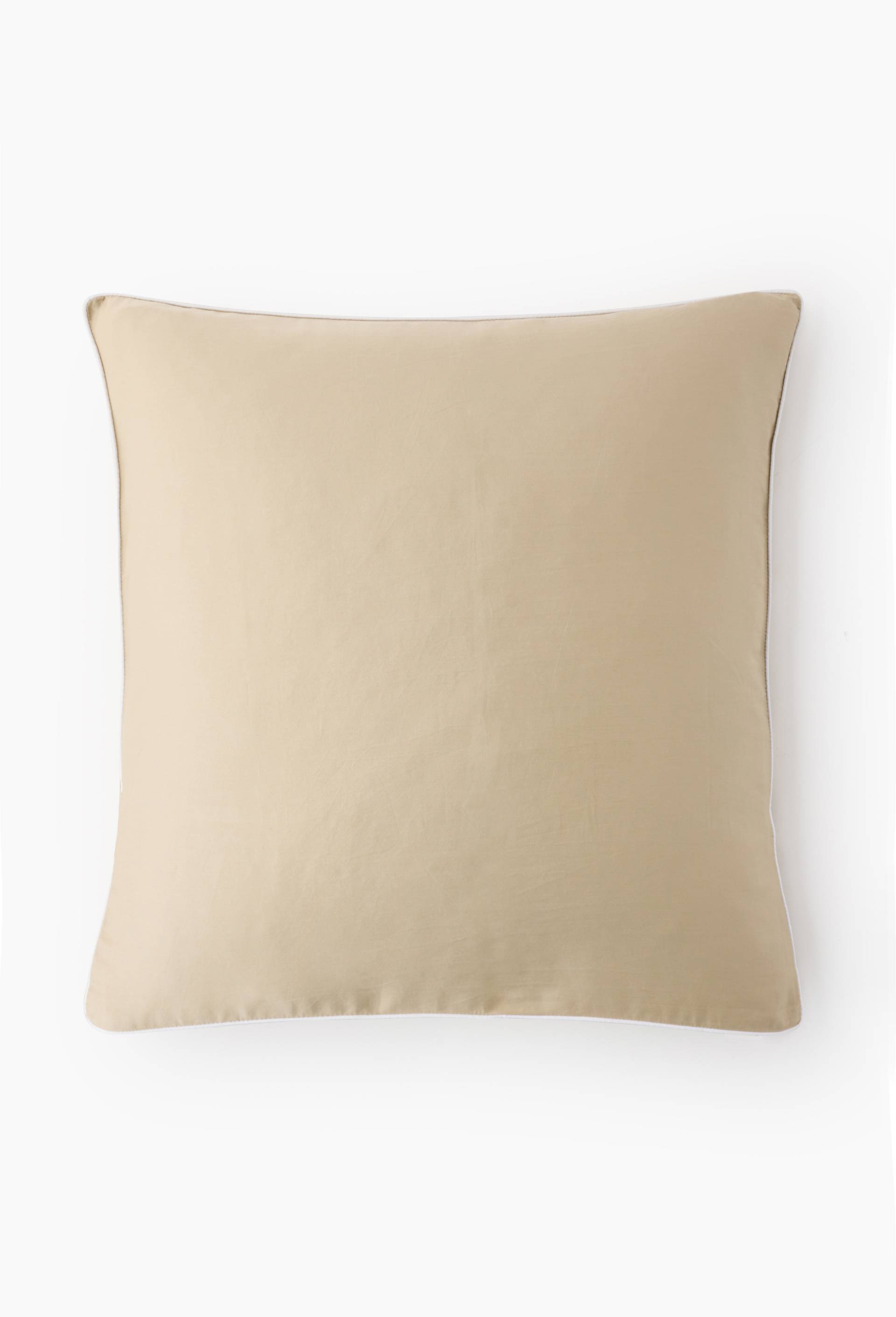 Taie d'oreiller, satin de coton bio GOTS, Beige clair, large image number 2