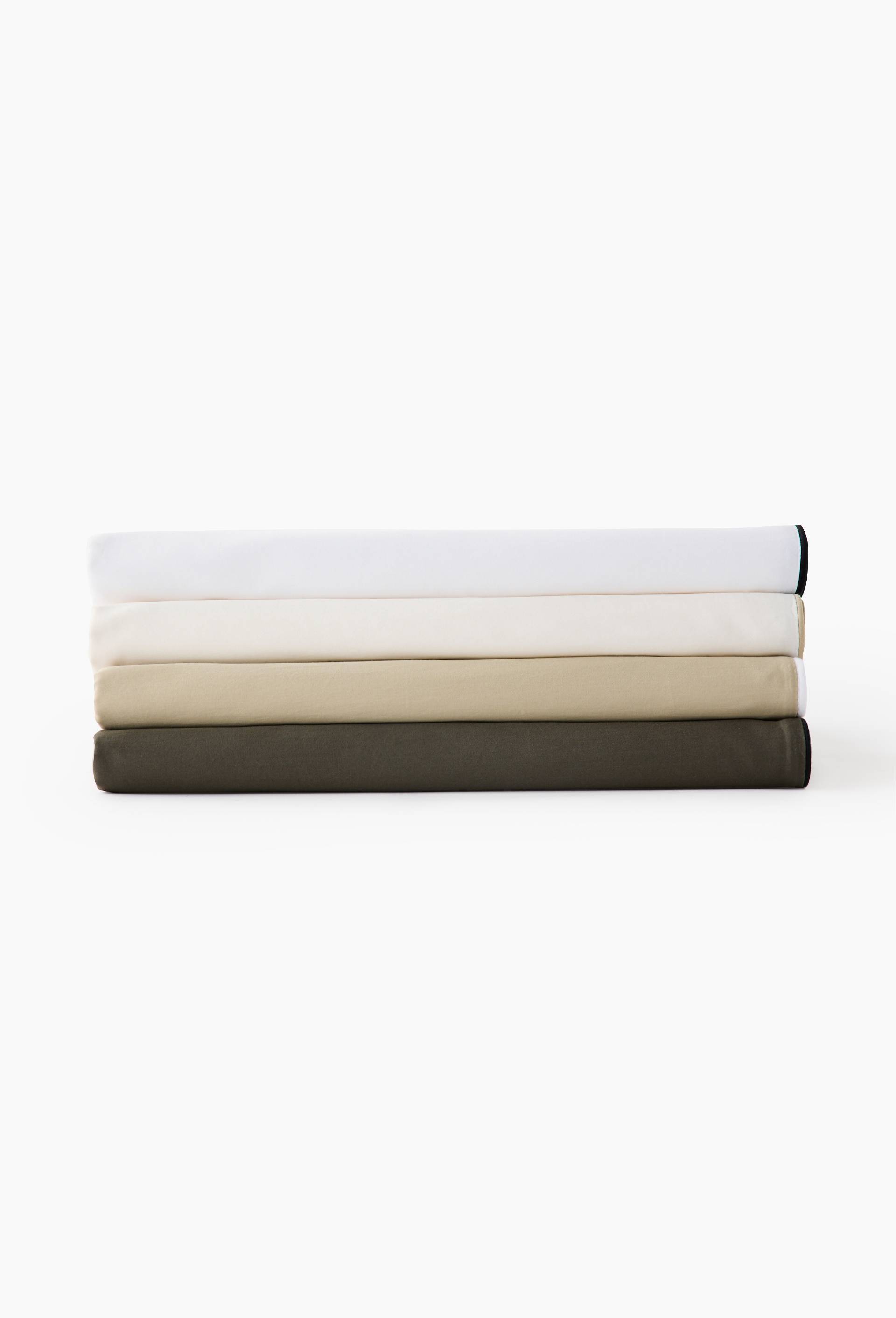 Drap housse, satin de coton bio, Blanc, large image number 2