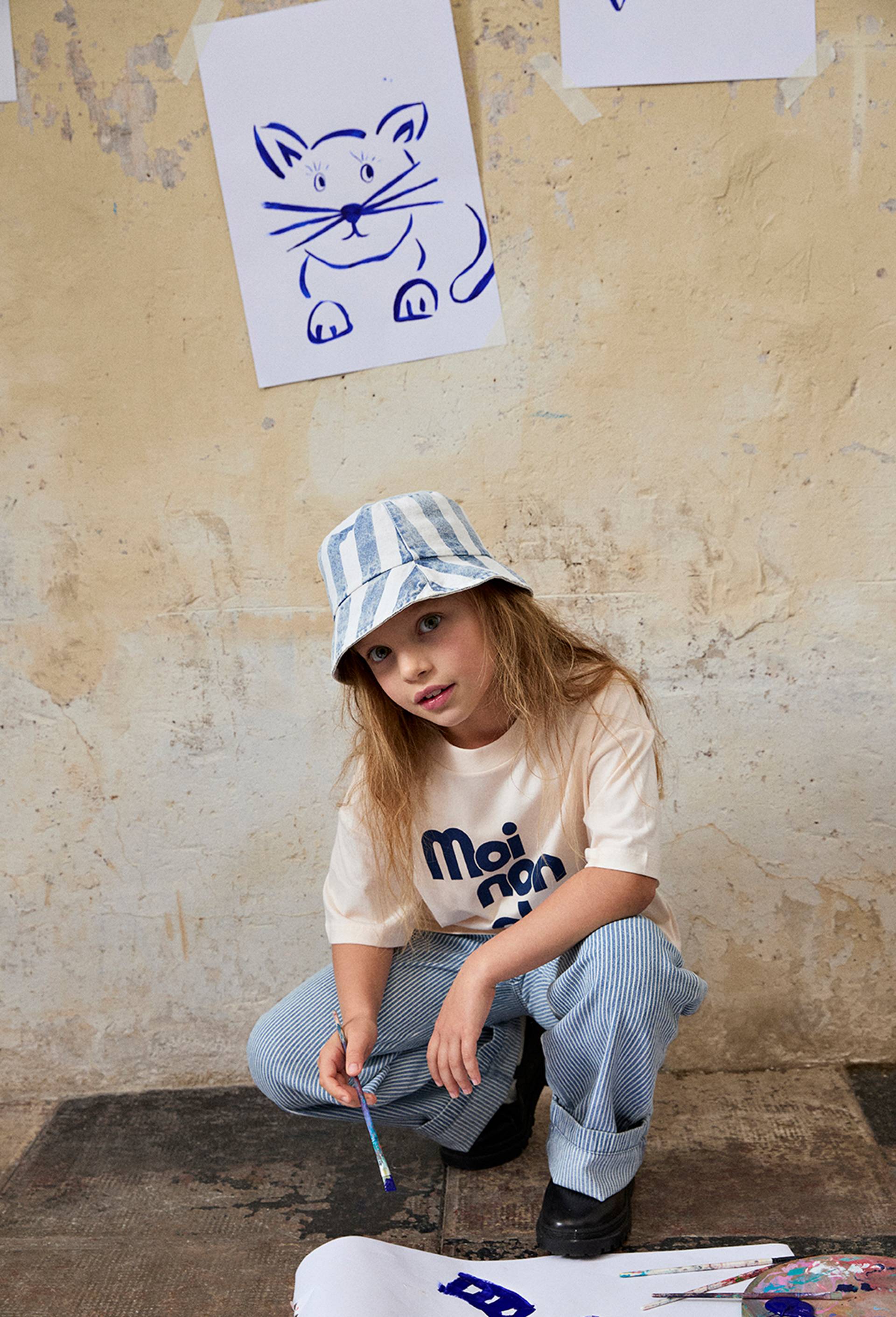 T-shirt imprim&eacute; en coton BIO, Beige clair, large image number 2.0