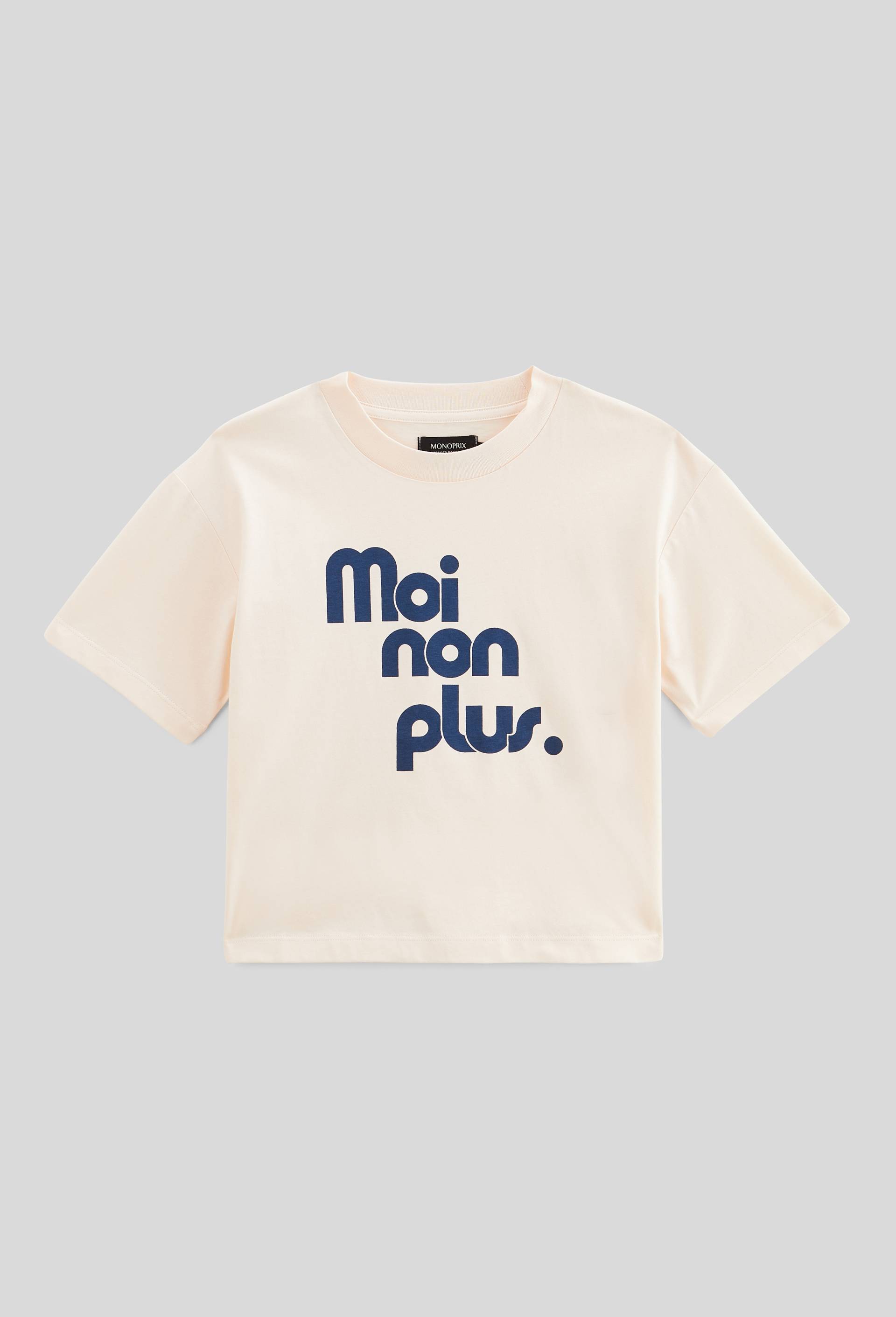 T-shirt imprim&eacute; en coton BIO, Beige clair, large image number 3