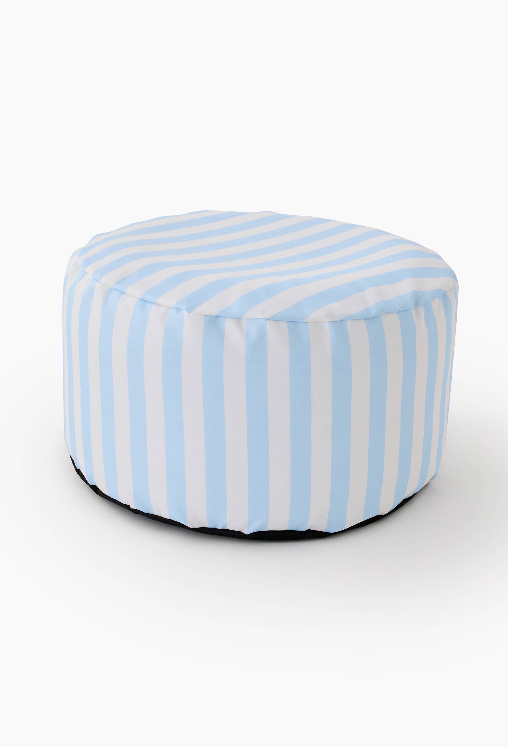 Pouf gonflable, 48xH27cm, en polyester, Bleu clair, large image number 0