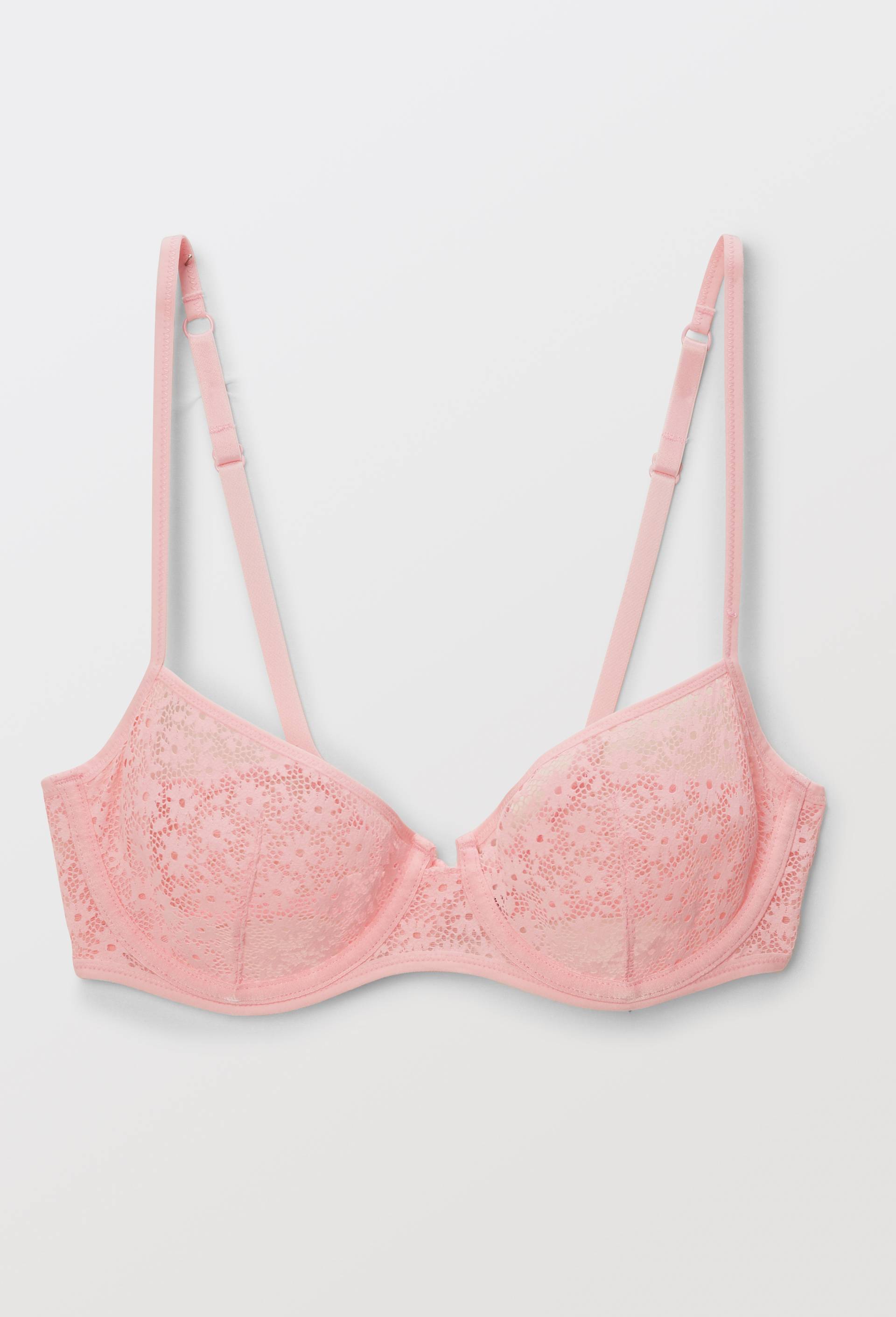 Soutien-gorge corbeille balconnet LOLITA en dentelle, Rose, large image number 3.0