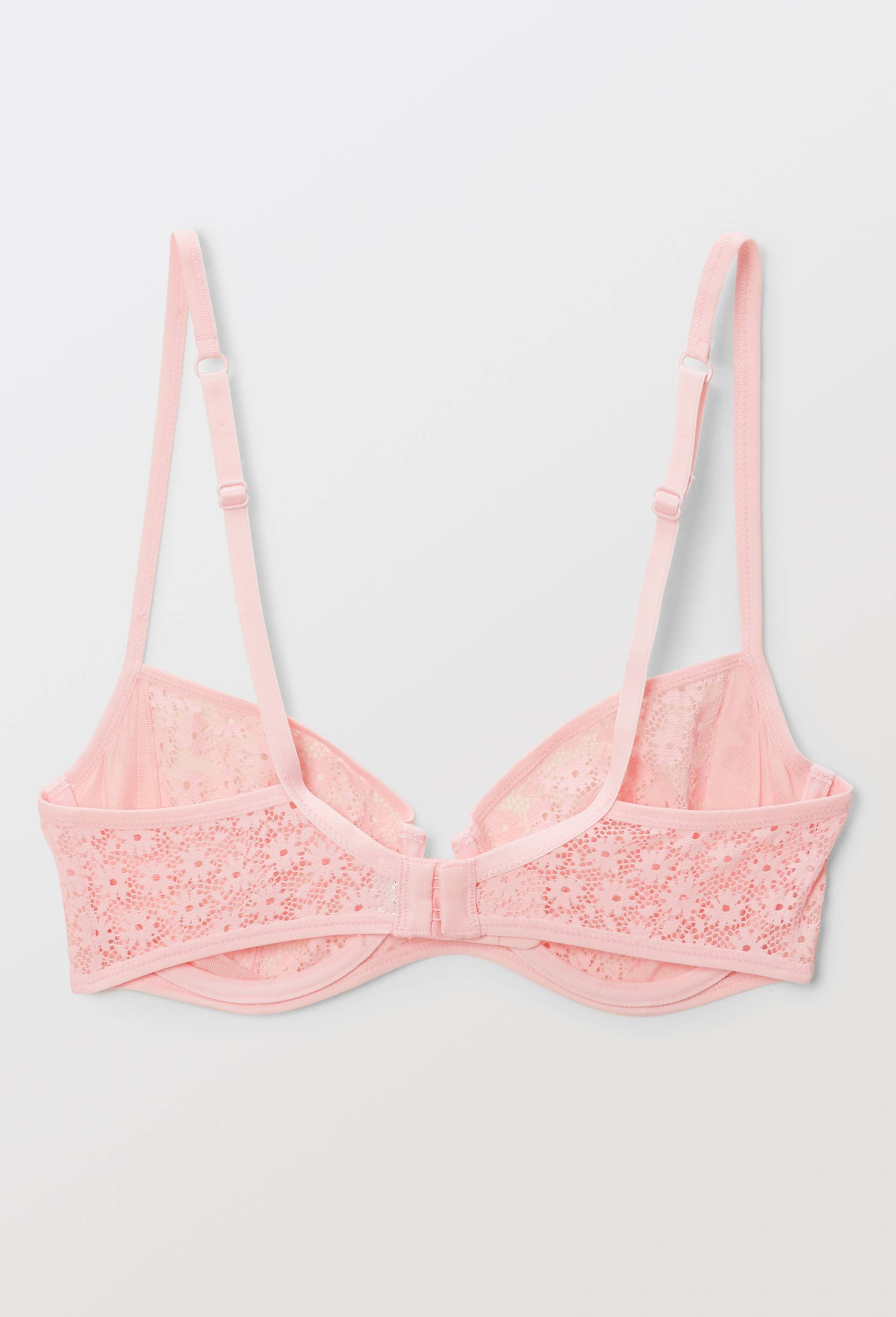 Soutien-gorge corbeille balconnet LOLITA en dentelle, Rose, large image number 4