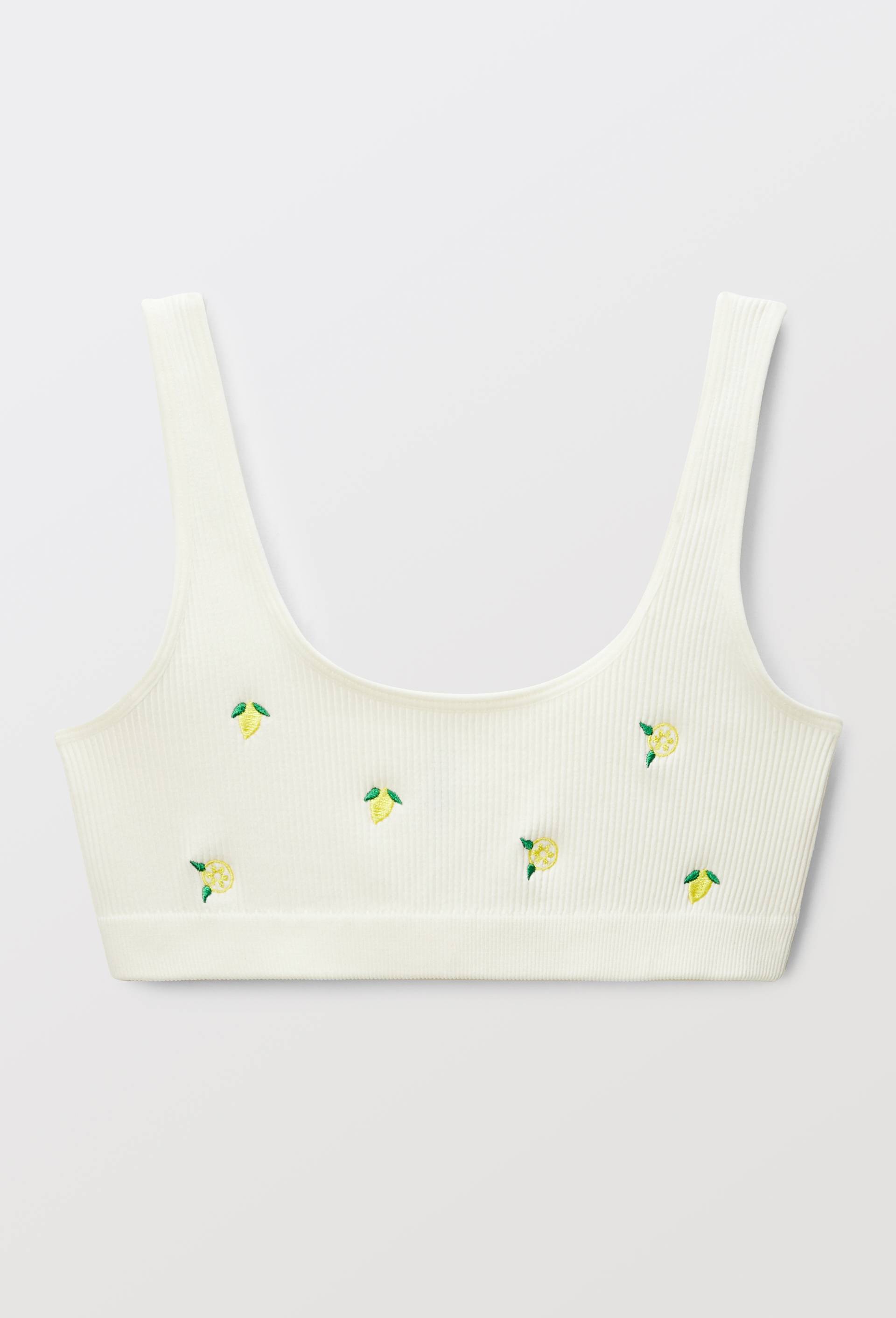 Brassi&egrave;re sans coutures DAISY avec broderie, Ecru, large image number 2