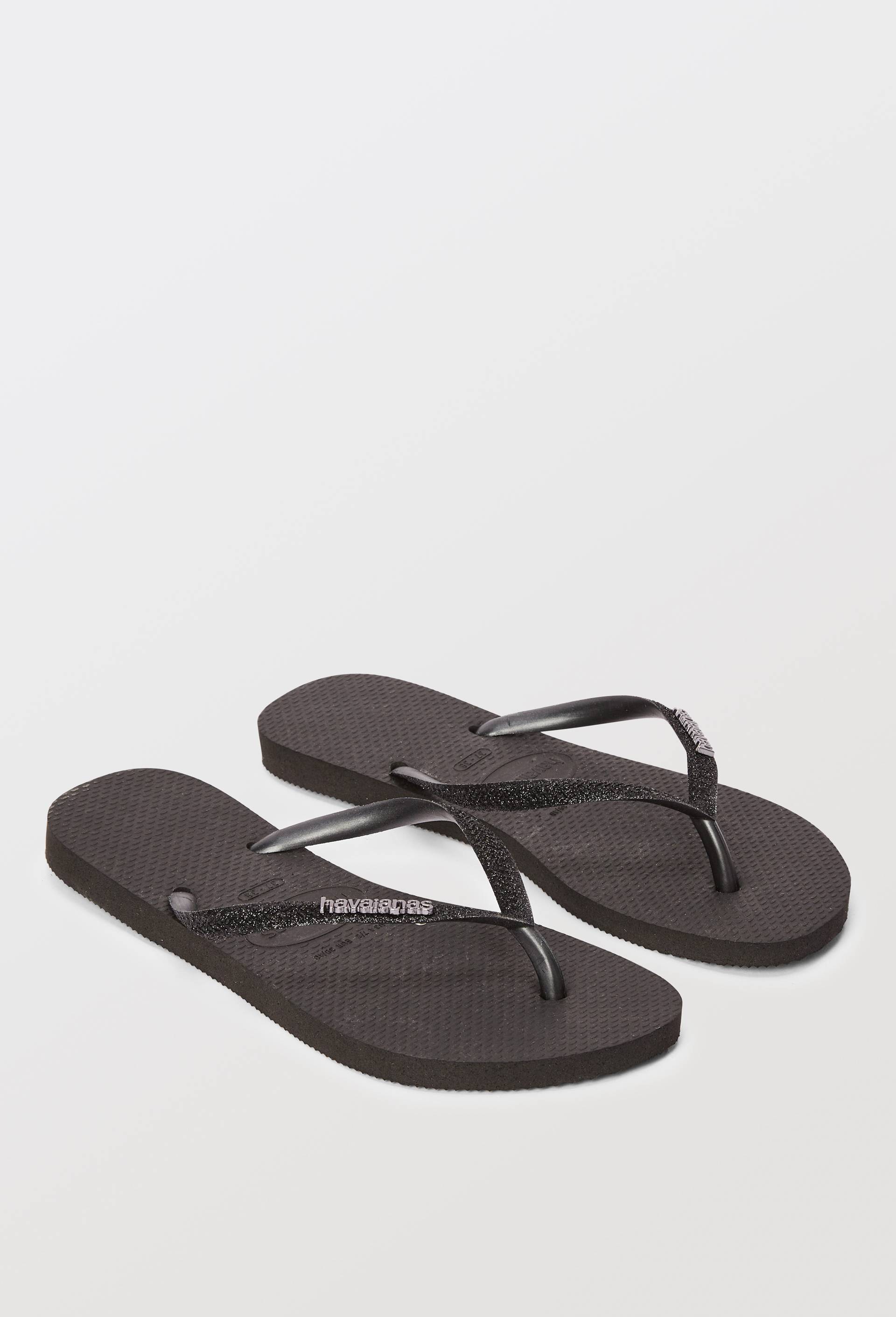 Tongs Glitter Havaianas, Noir, large image number 0.0