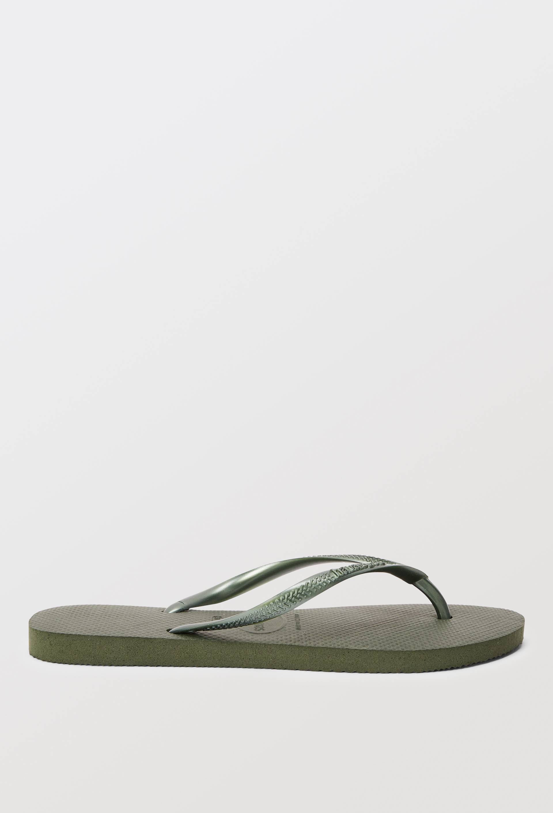 Tongs slim HAVAIANAS, Vert fonc&eacute;, large image number 1