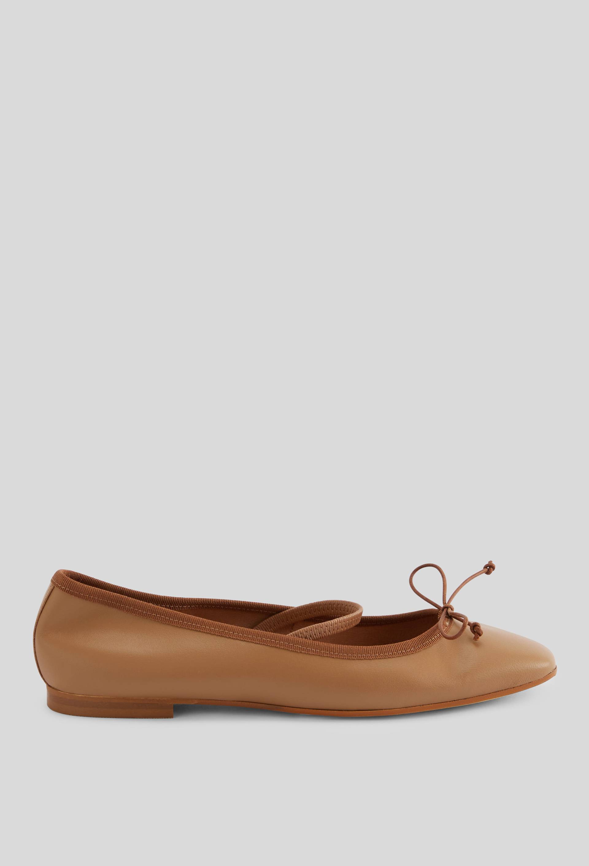 Ballerines en cuir, Brun clair, large image number 2.0