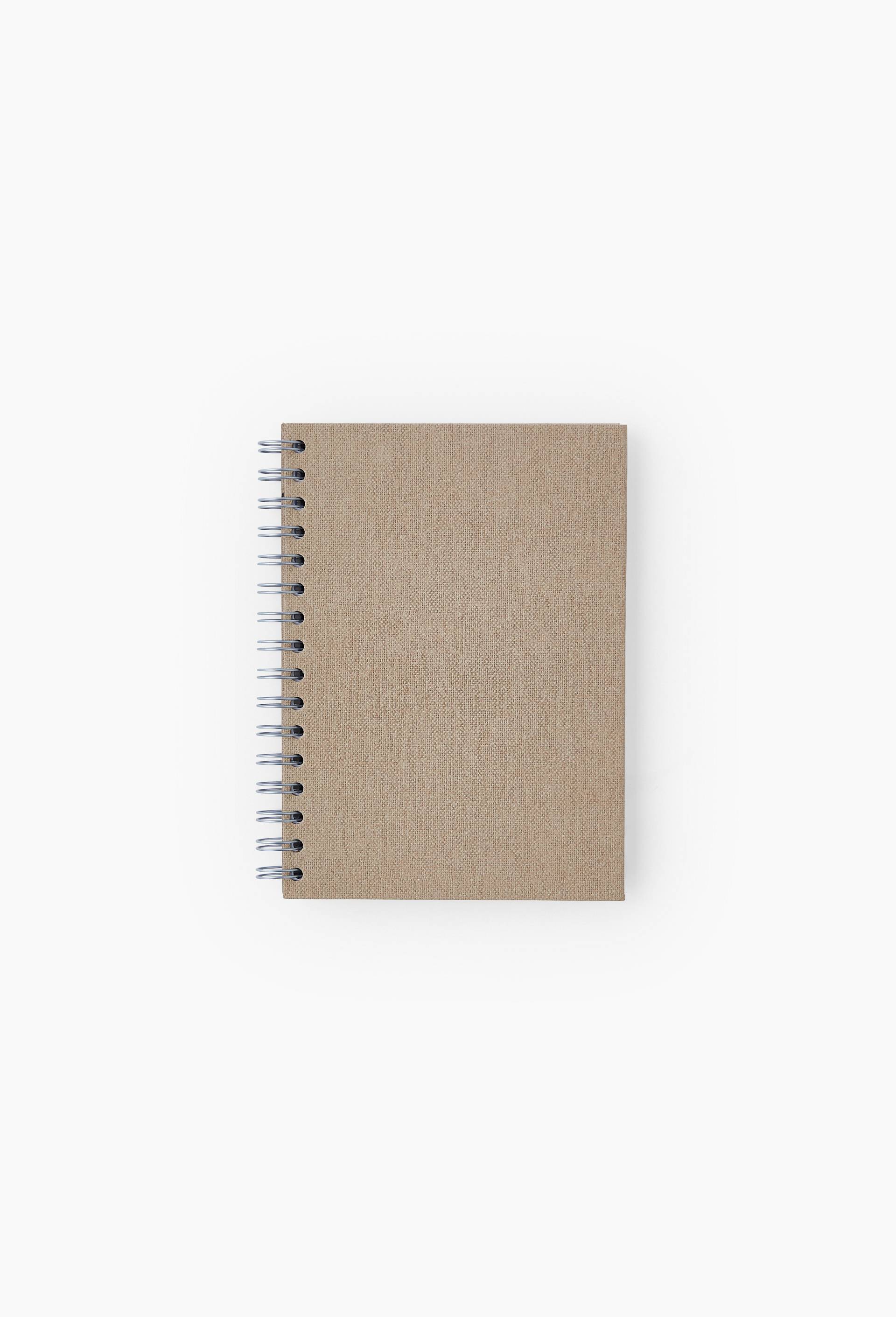 Carnet A5 spirales Cumin, Brun, large image number 0