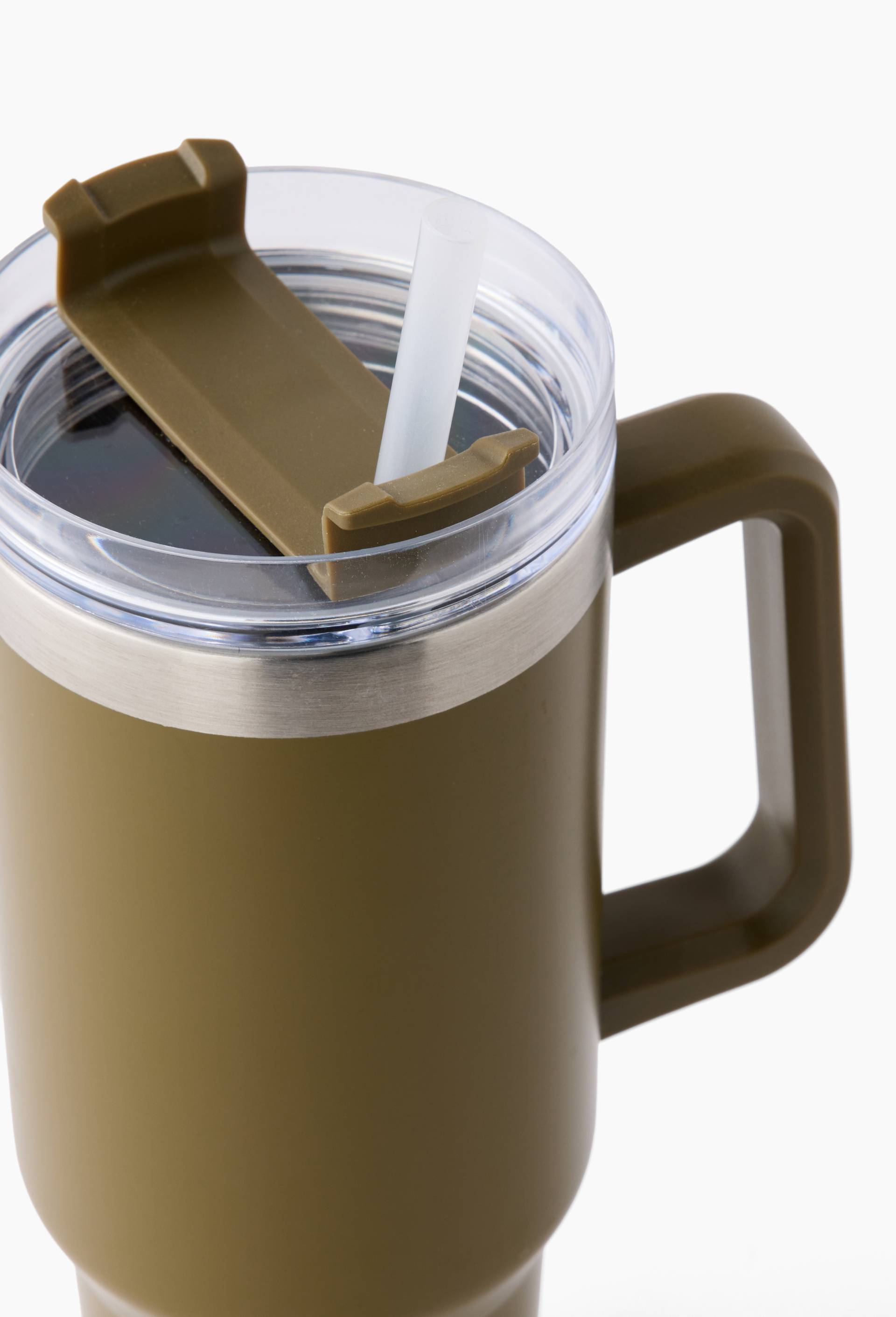 Bouteille isotherme avec poign&eacute;e, 1,15L, Vert fonc&eacute;, large image number 2