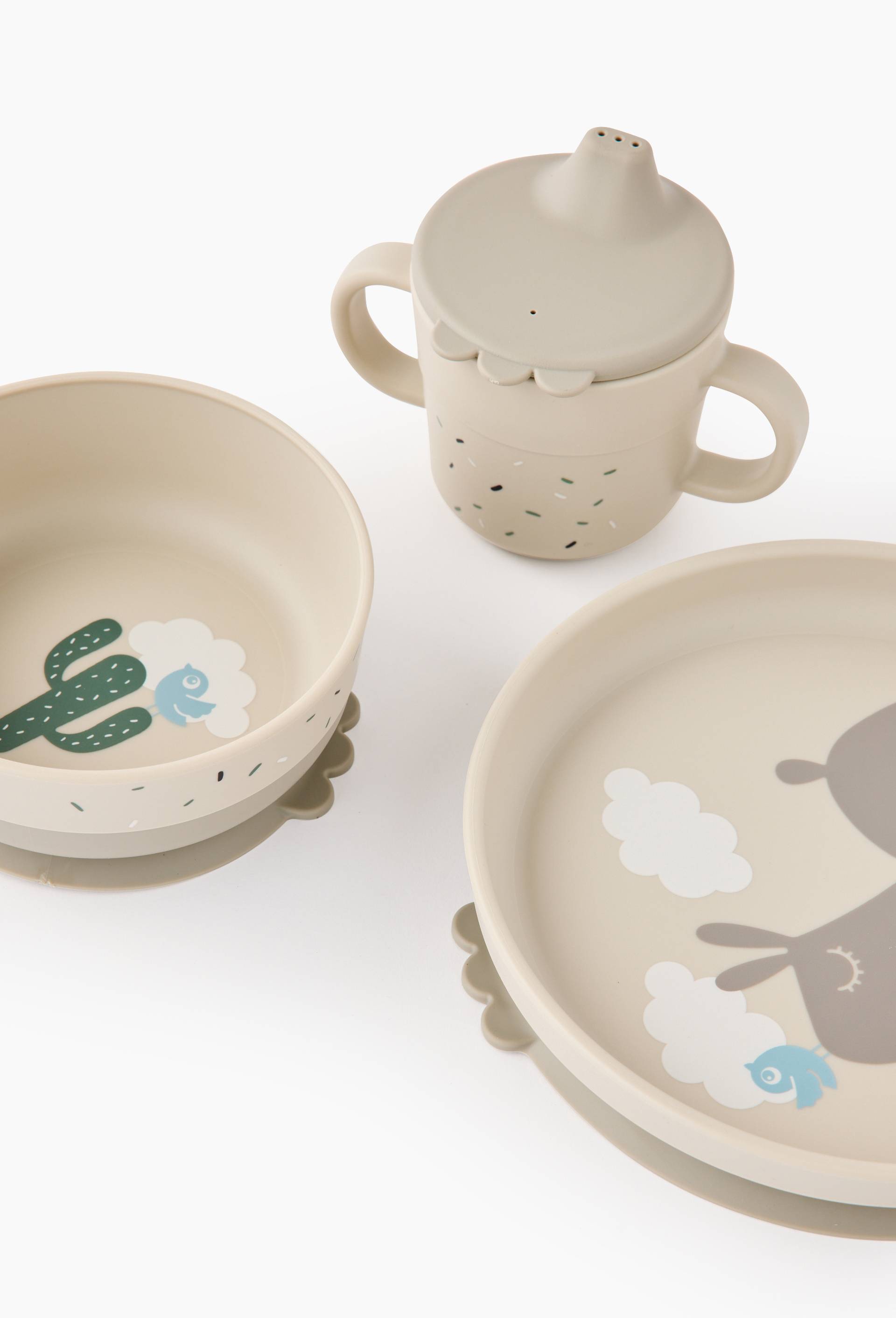 Coffret repas pour enfant, Ecru, large image number 1