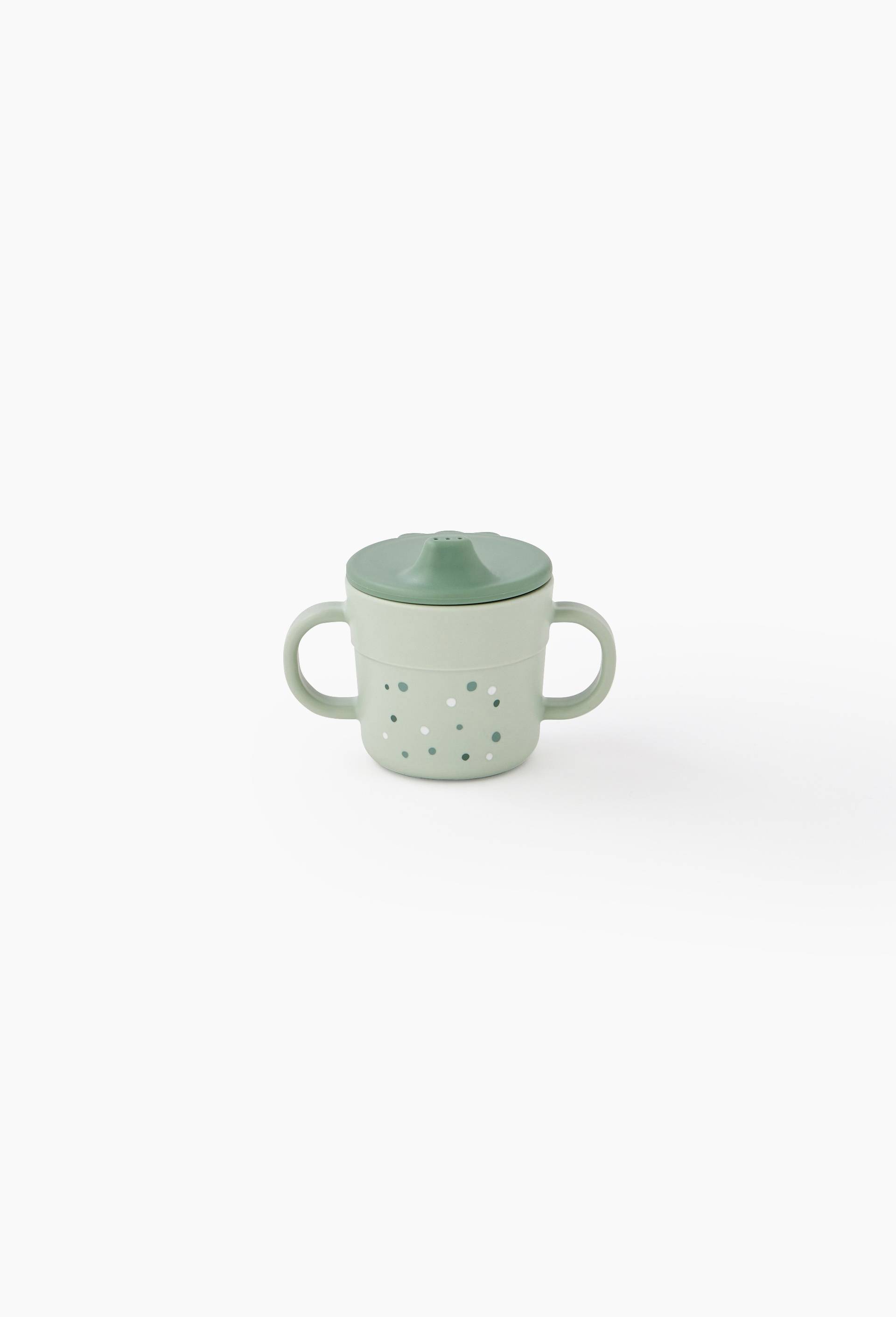 Tasse avec anse et bec pour enfant, 215 ml, Vert clair, large image number 0
