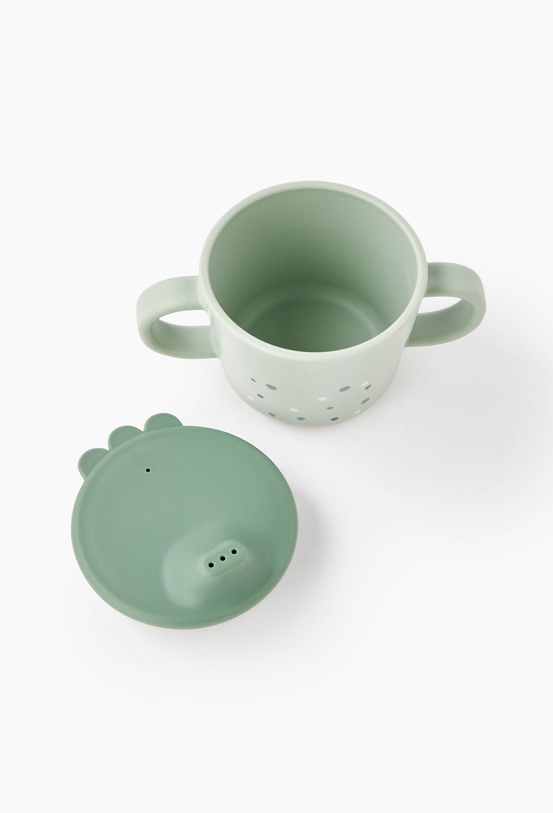 Tasse avec anse et bec pour enfant, 215 ml, Vert clair, large image number 1