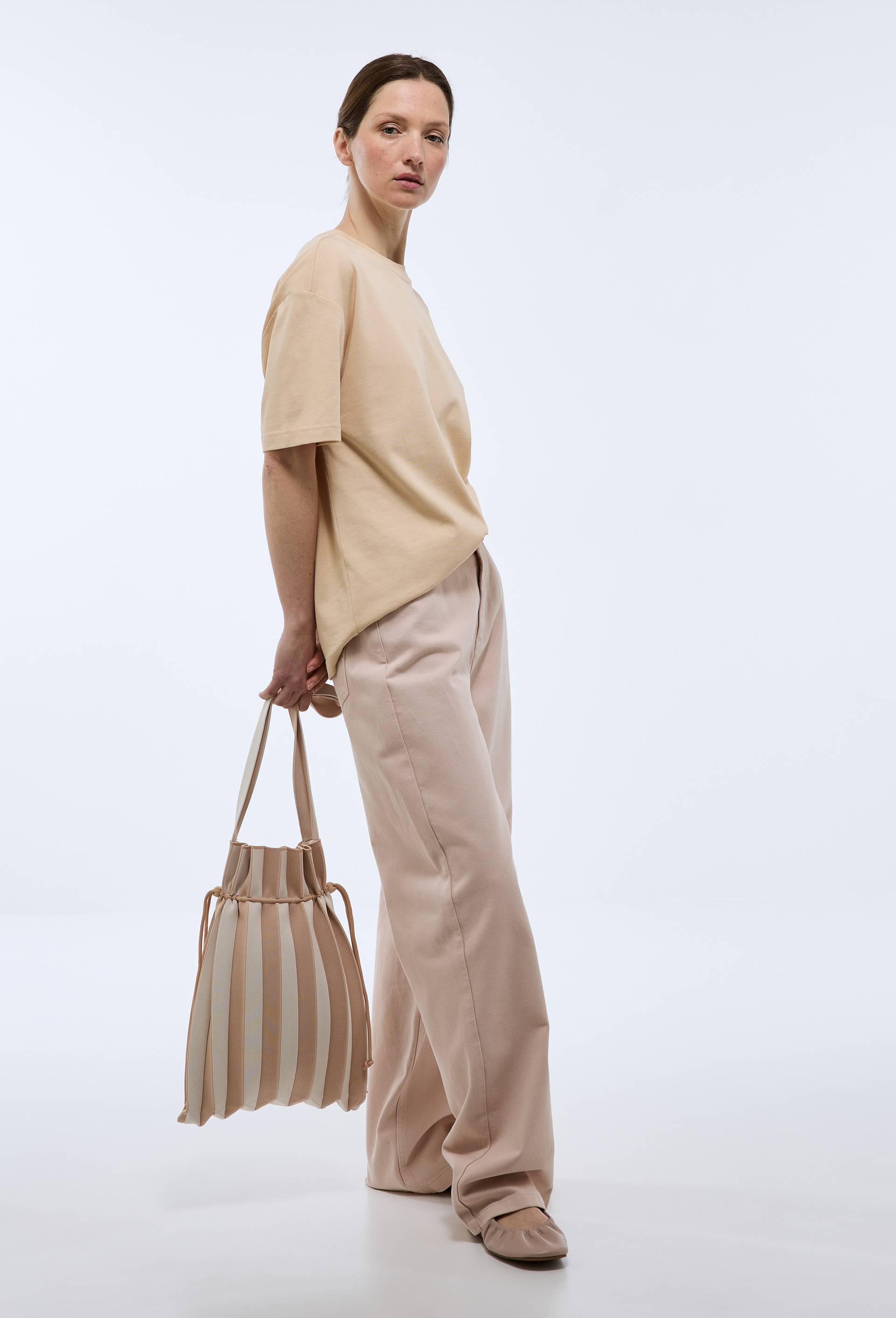 Pantalon droit uni, Rose clair, large image number 0