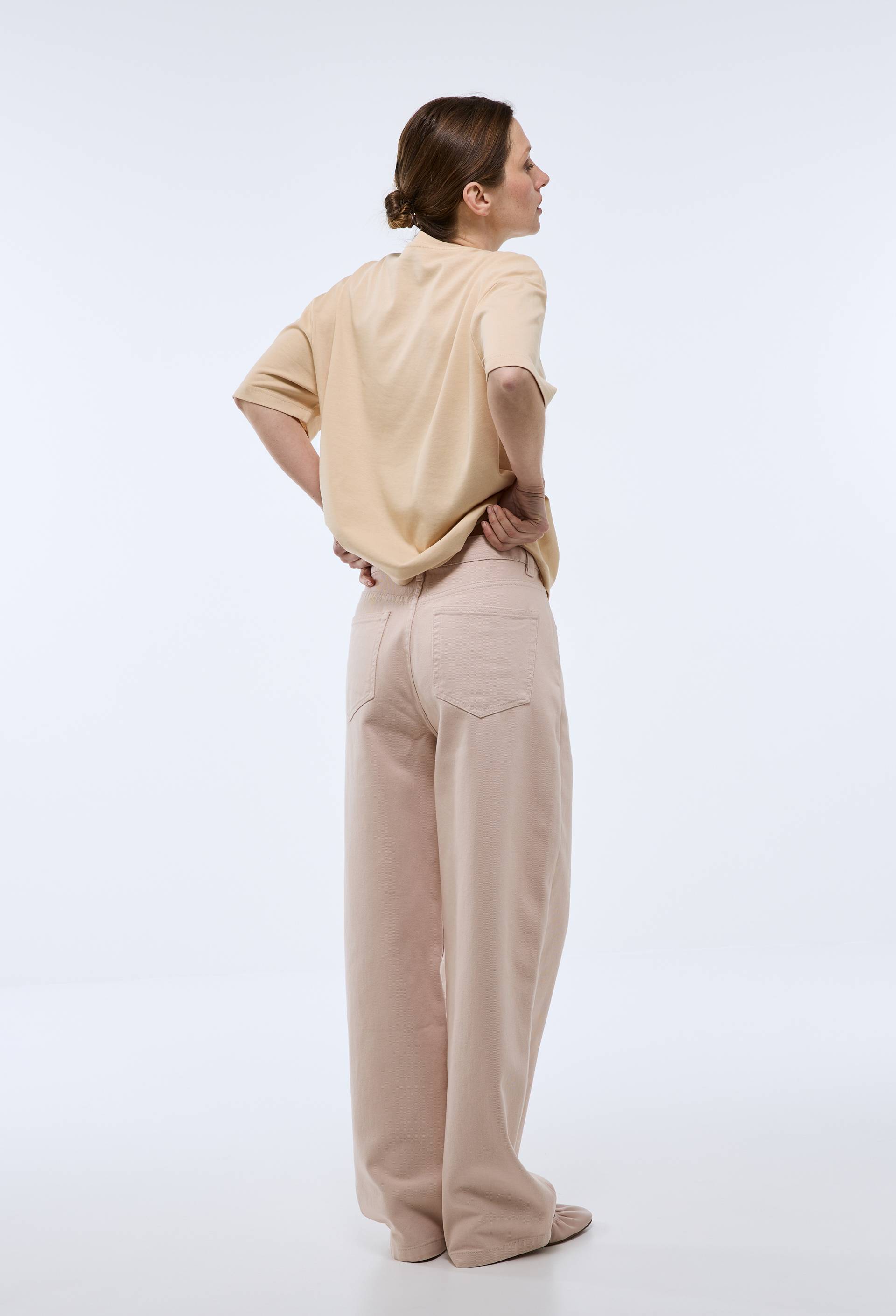 Pantalon droit uni, Rose clair, large image number 2