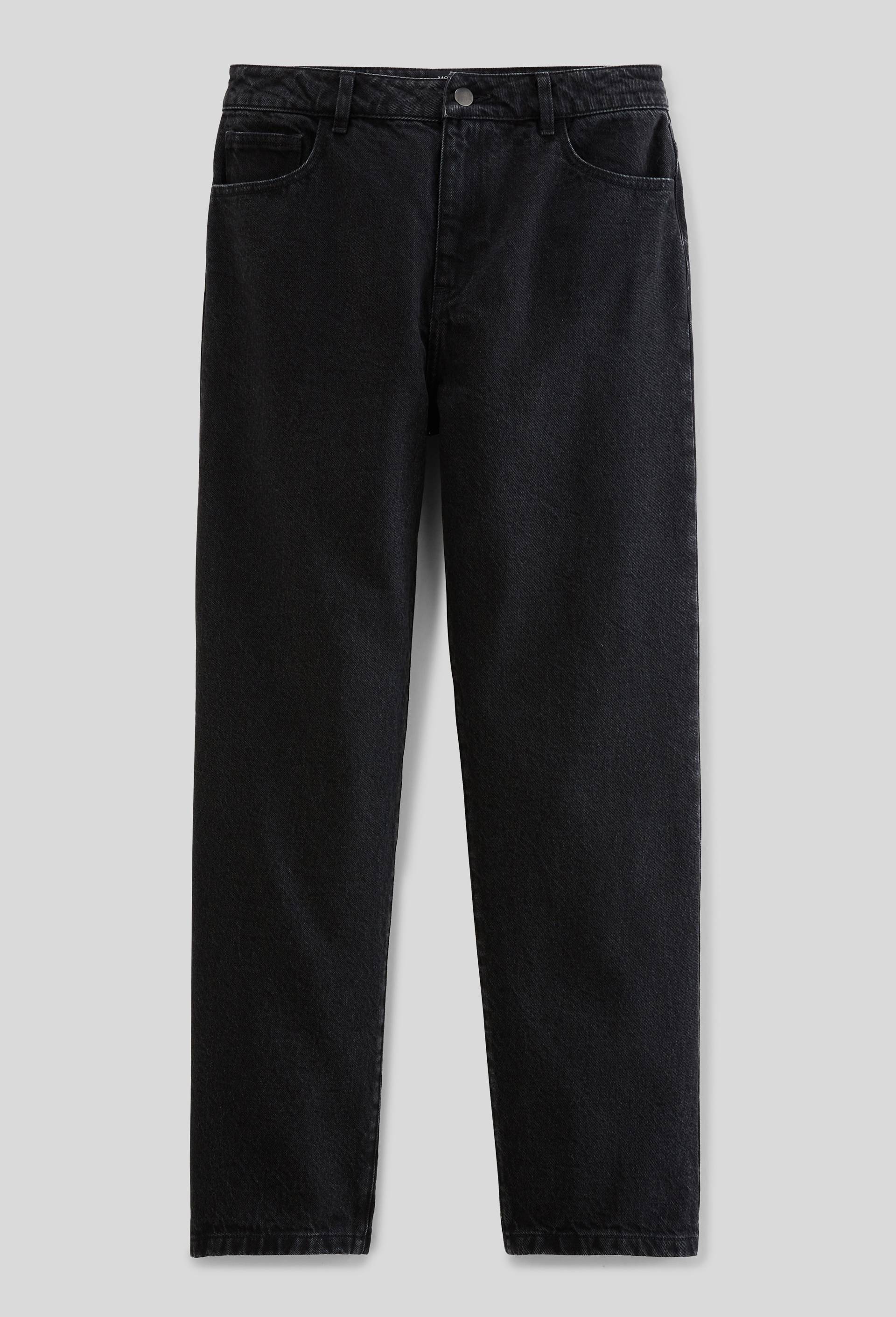 Jean droit coton, Gris fonc&eacute;, large image number 2
