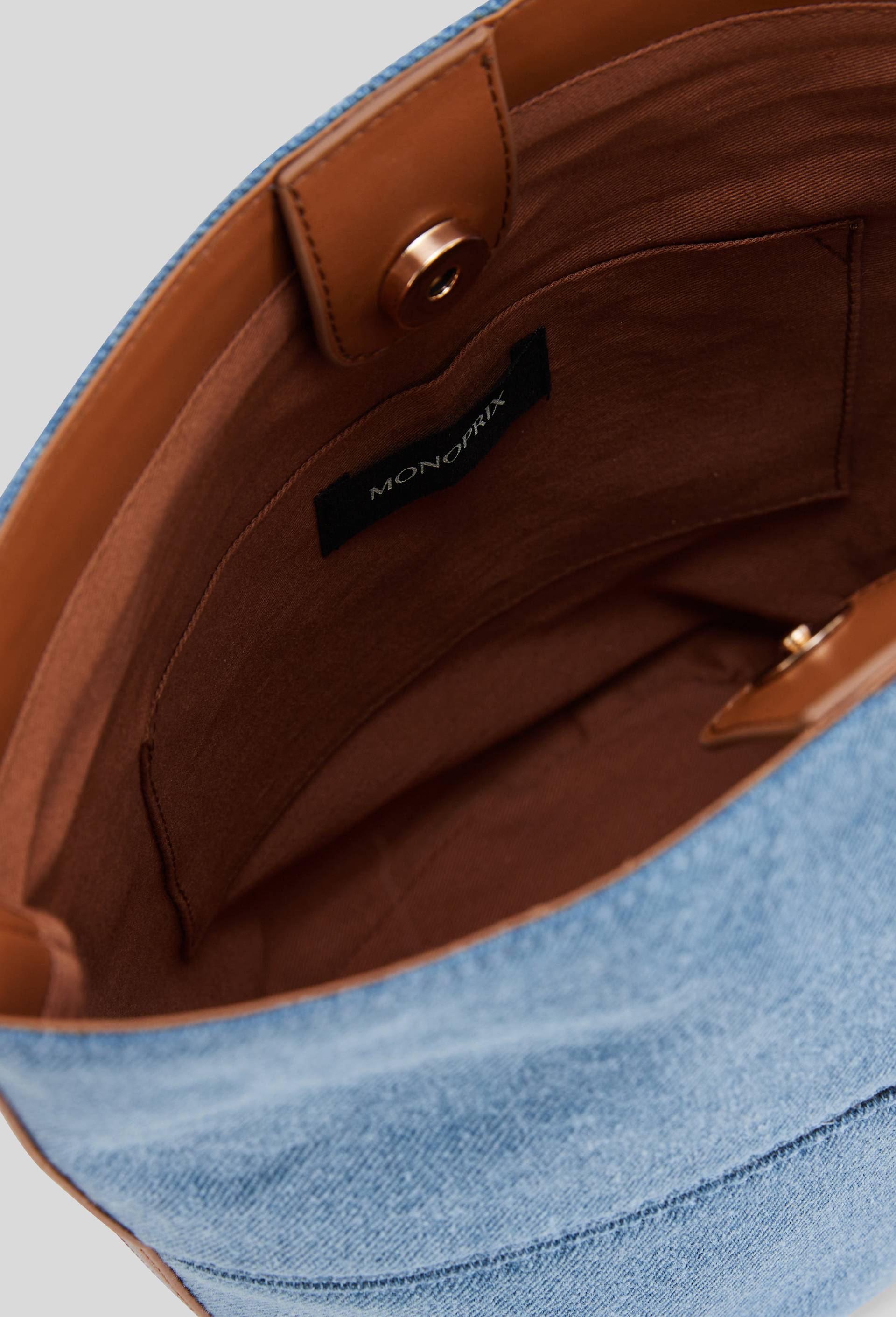 Sac seau en denim, Bleu fonc&eacute;, large image number 3.0