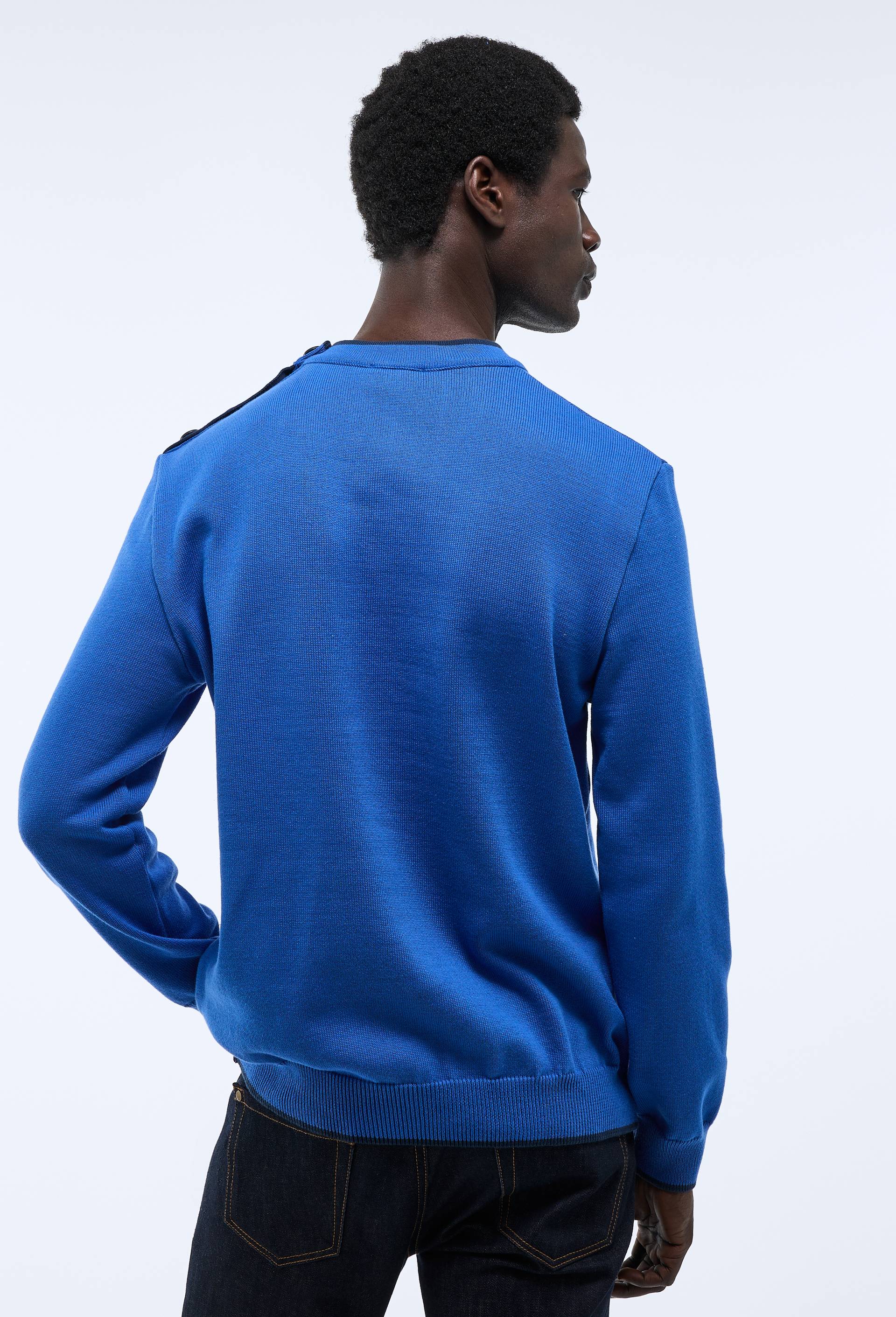 Pull col rond Made In France, Bleu, large image number 1