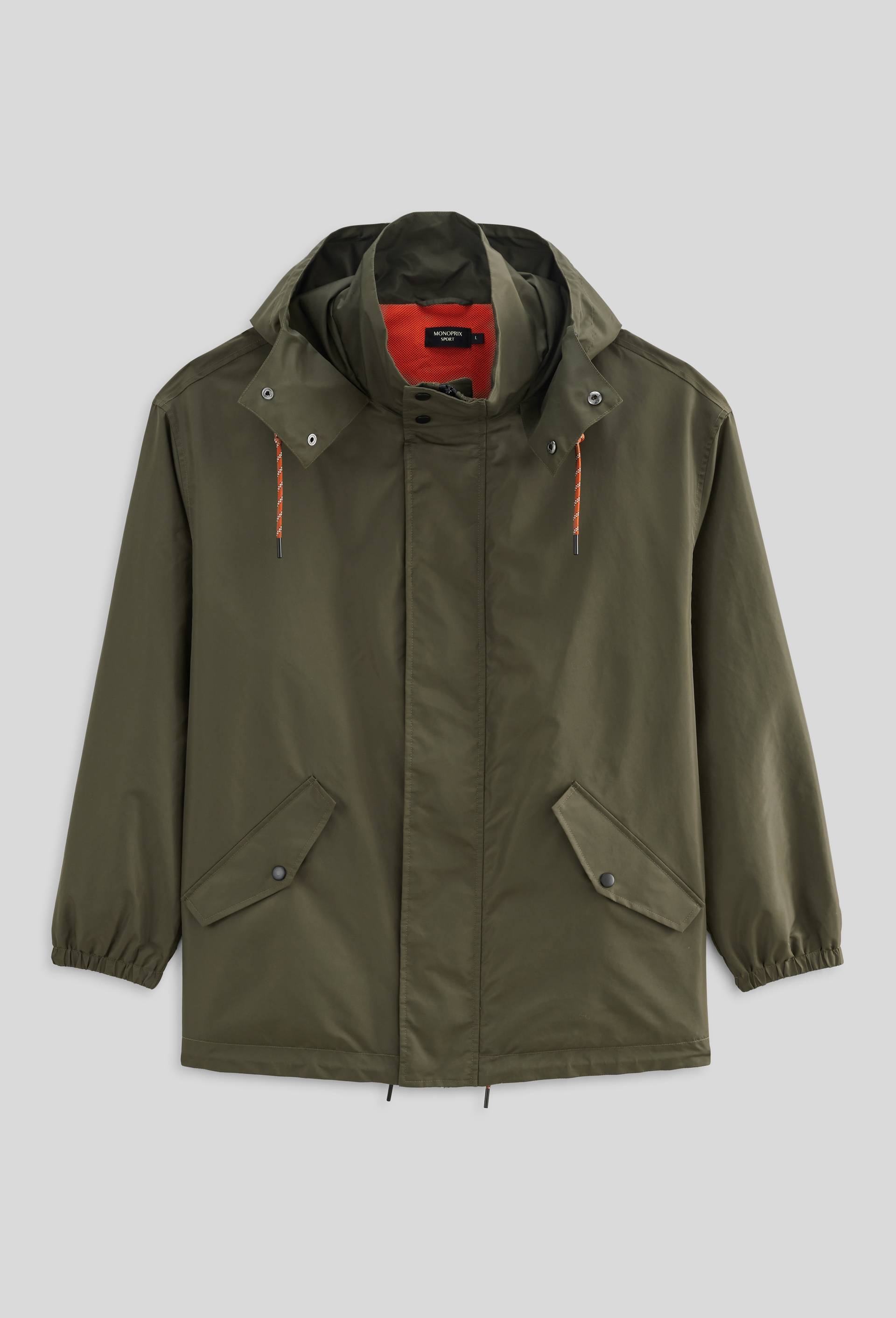 Parka de randonn&eacute;e d&eacute;perlante, Vert fonc&eacute;, large image number 3