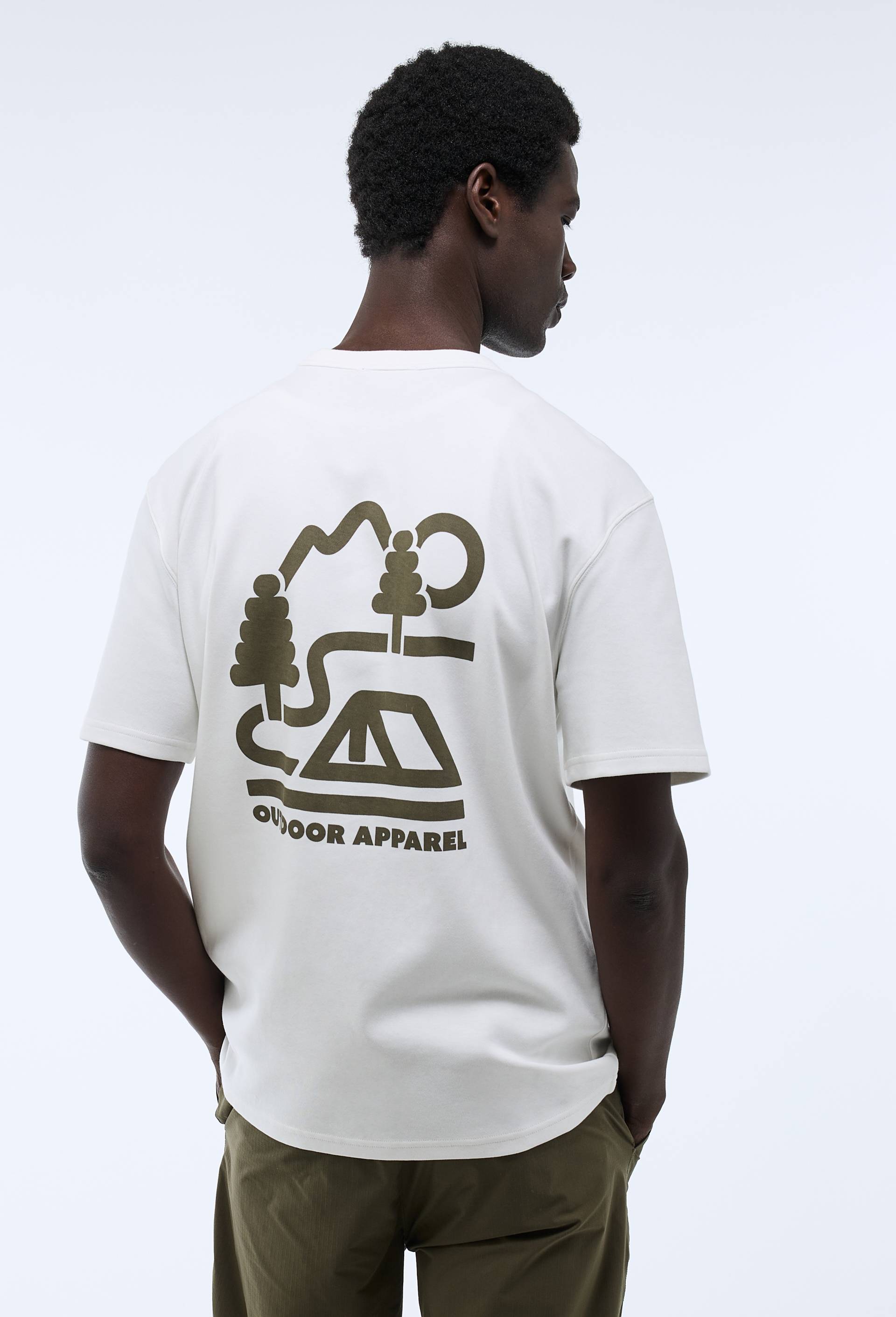 T-shirt &agrave; manches courtes en coton BIO GOTS, Ecru, large image number 1