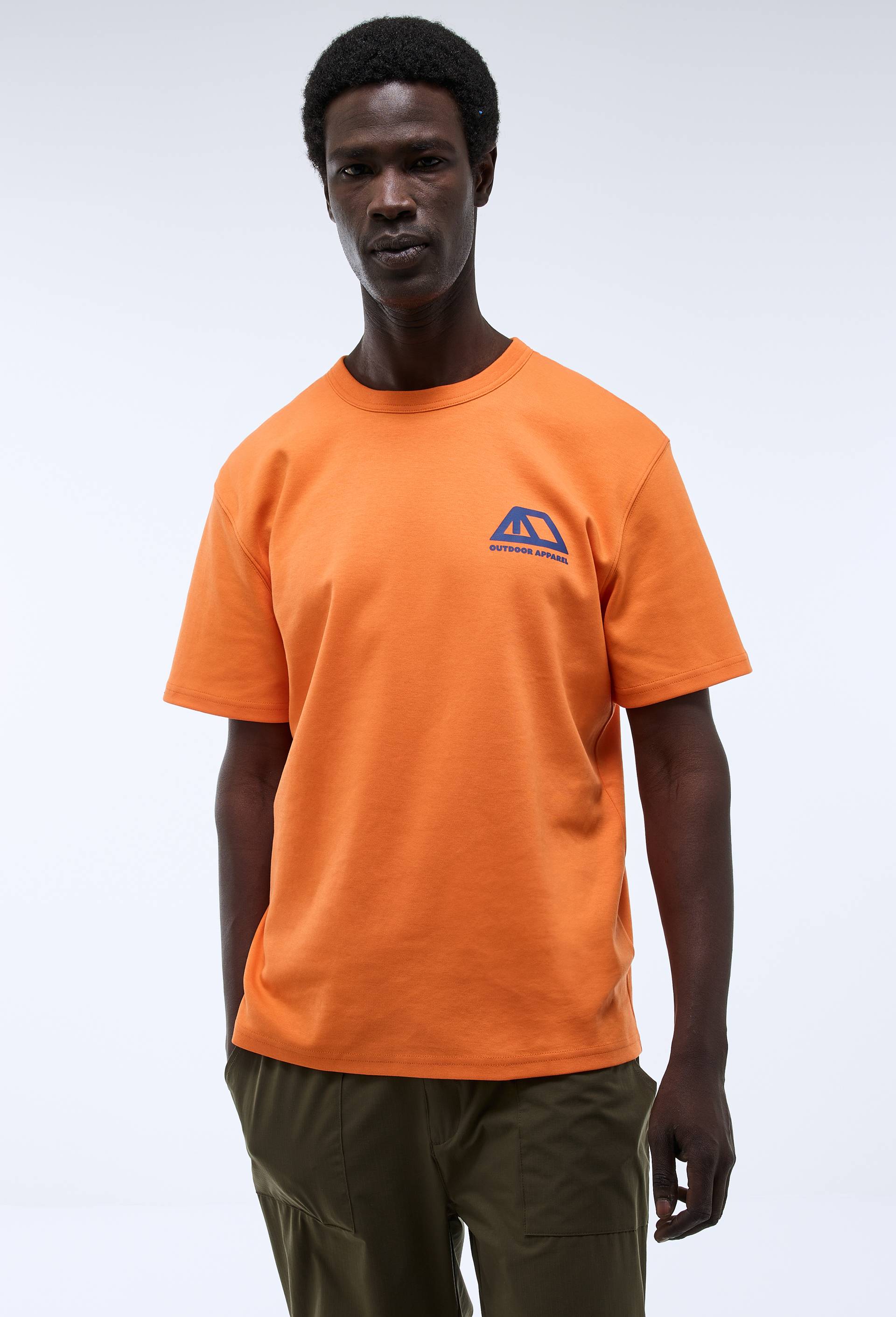 T-shirt &agrave; manches courtes en coton BIO GOTS, Orange, large image number 0