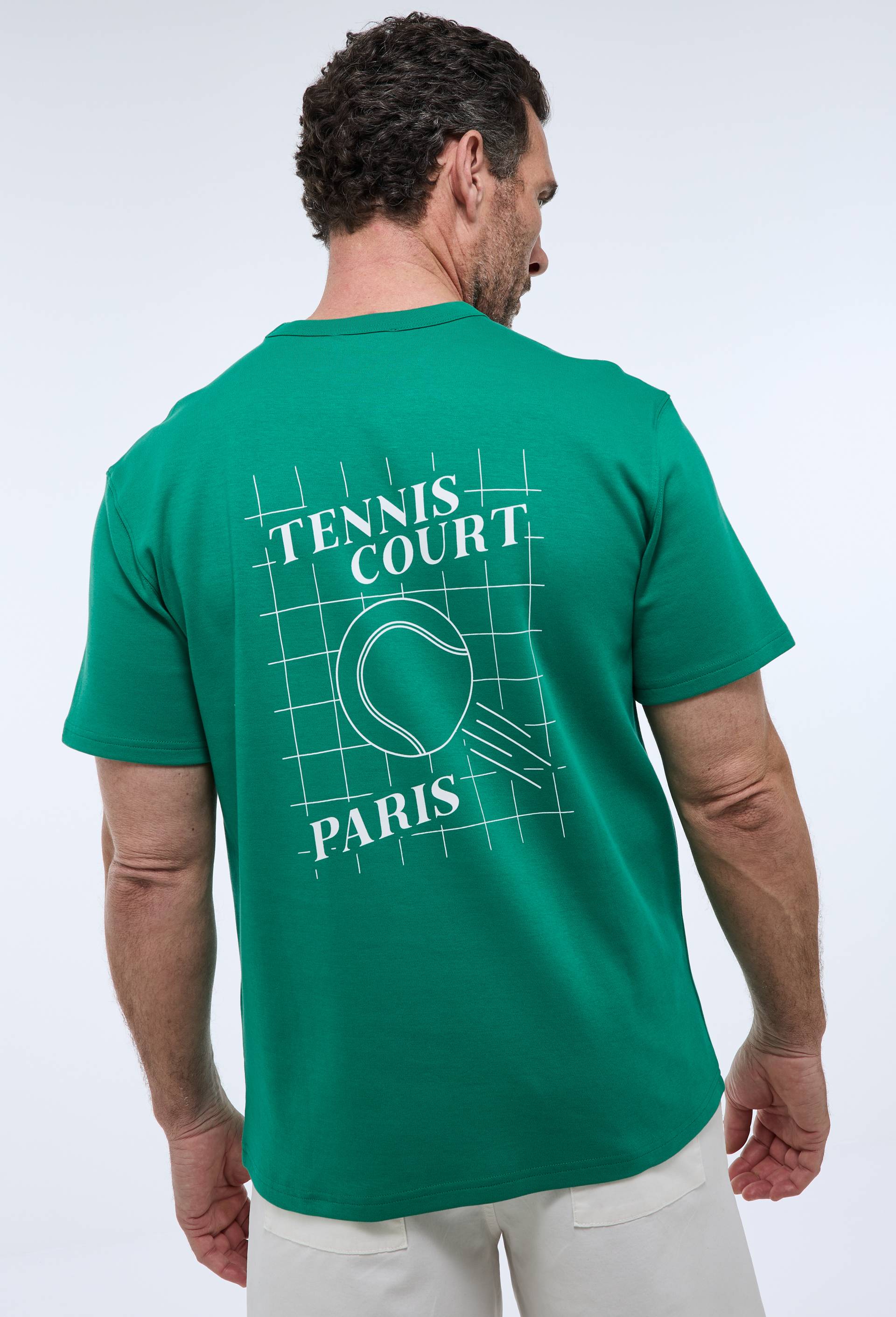 T-shirt &agrave; manches courtes en coton BIO GOTS, Vert fonc&eacute;, large image number 1.0