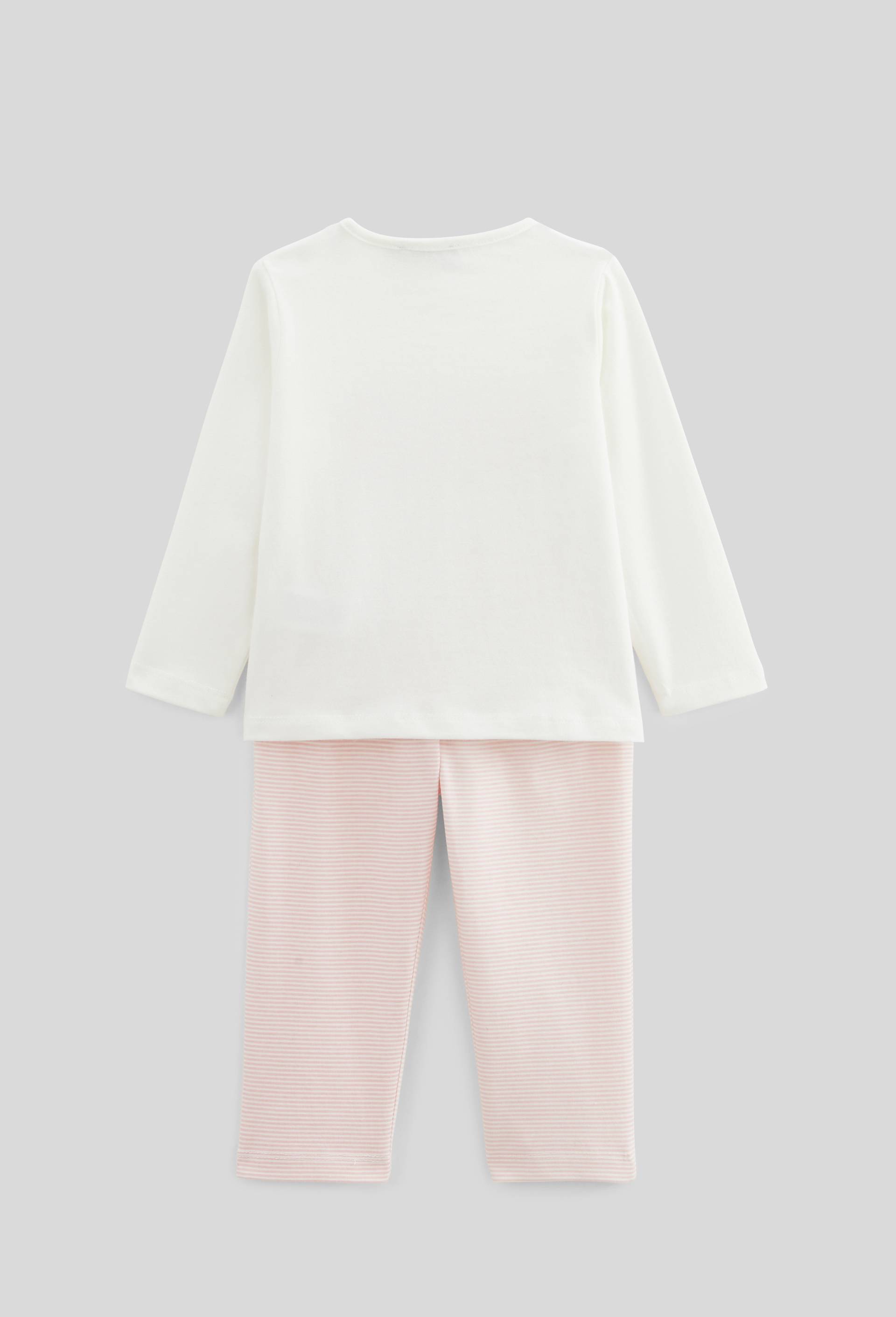 Pyjama manches longues en jersey, Ecru, large image number 1