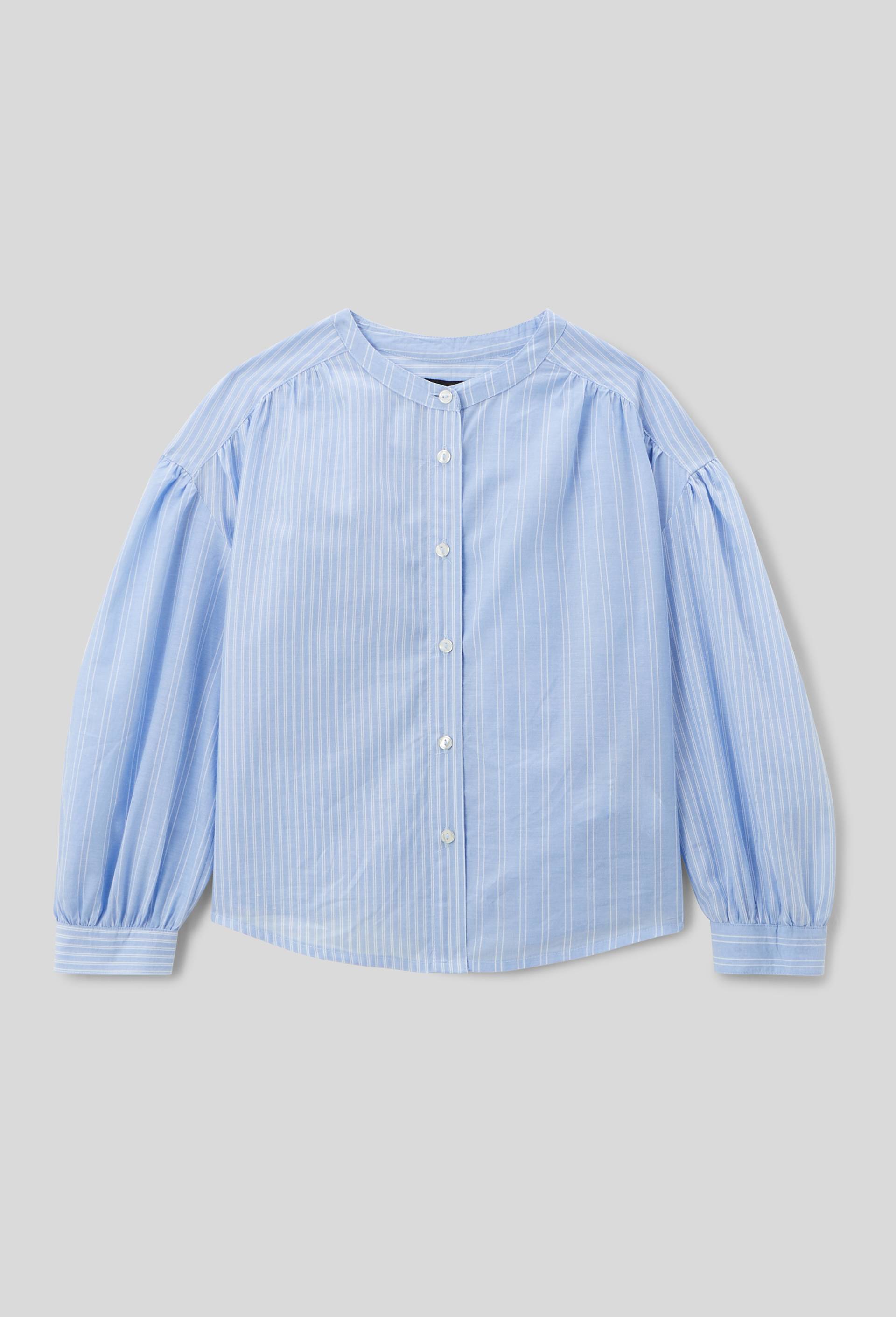 Chemise &agrave; rayures en coton, Bleu, large image number 1