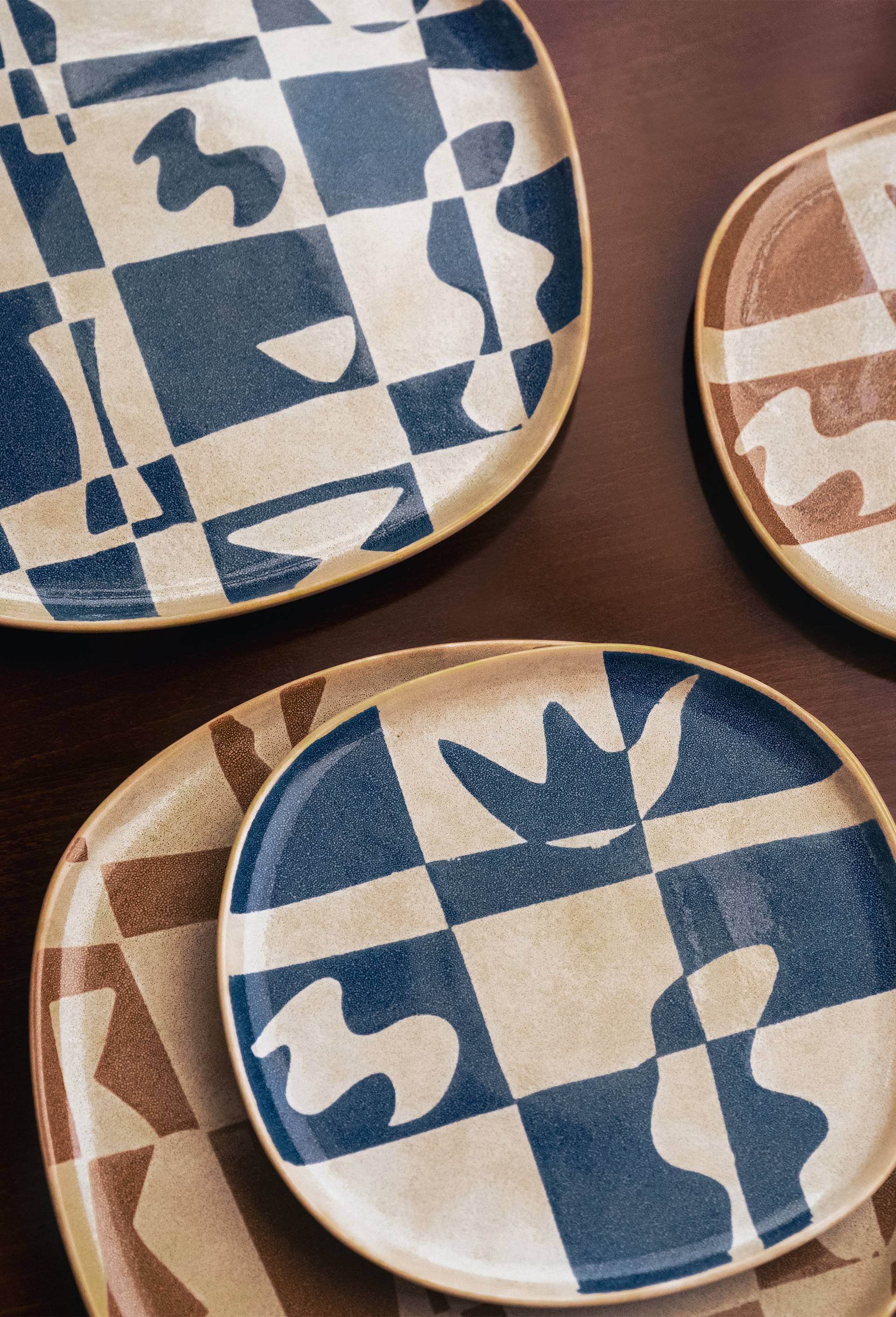 ASSIETTE A DINER MOTIF CHECKS - GARANCE VALLEE X MONOPRIX - CERAMIQUE, Multicolore, large image number 2