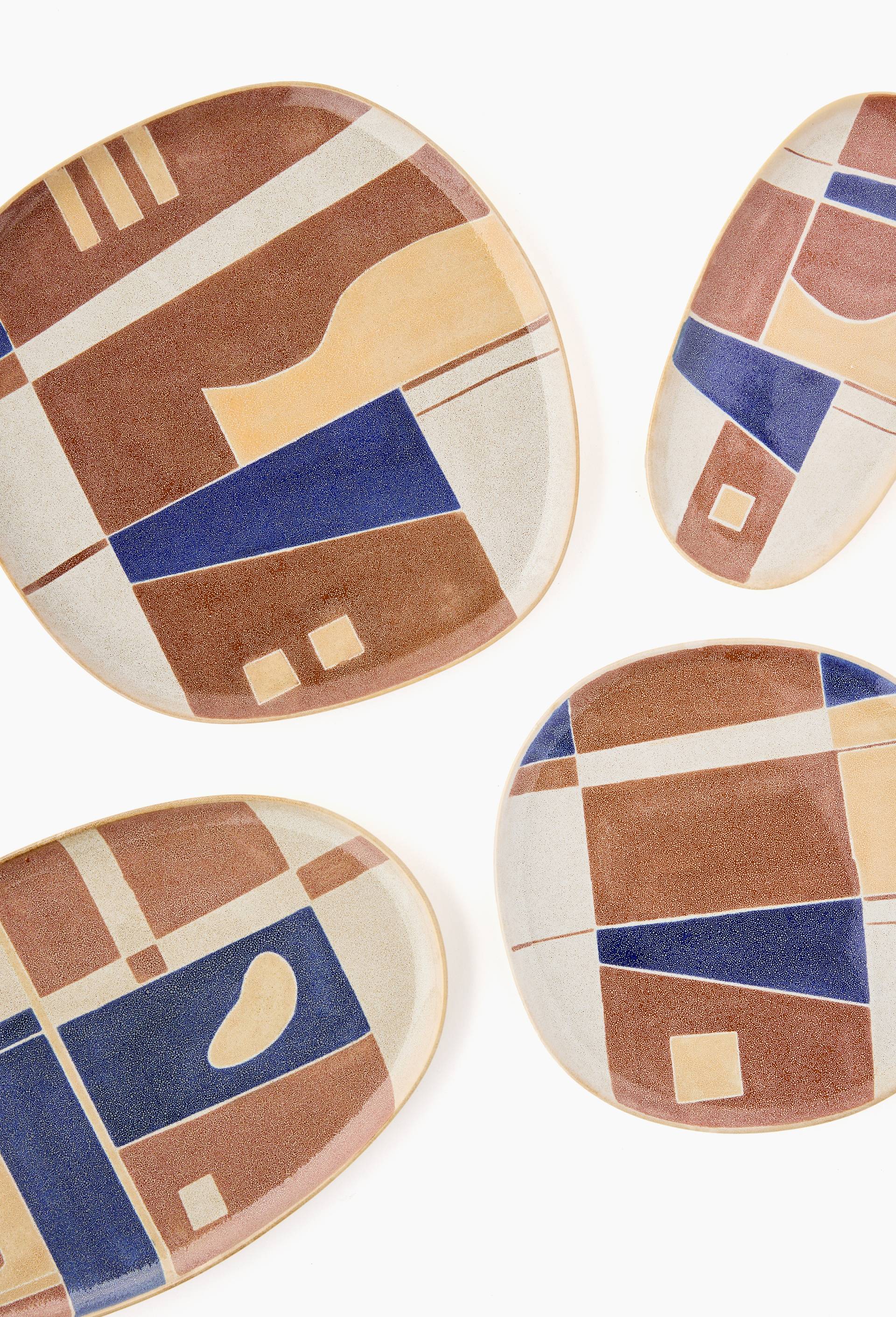 PETIT PLAT OVAL MOTIF VASE - GARANCE VALLEE X MONOPRIX - CERAMIQUE, Multicolore, large image number 1.0