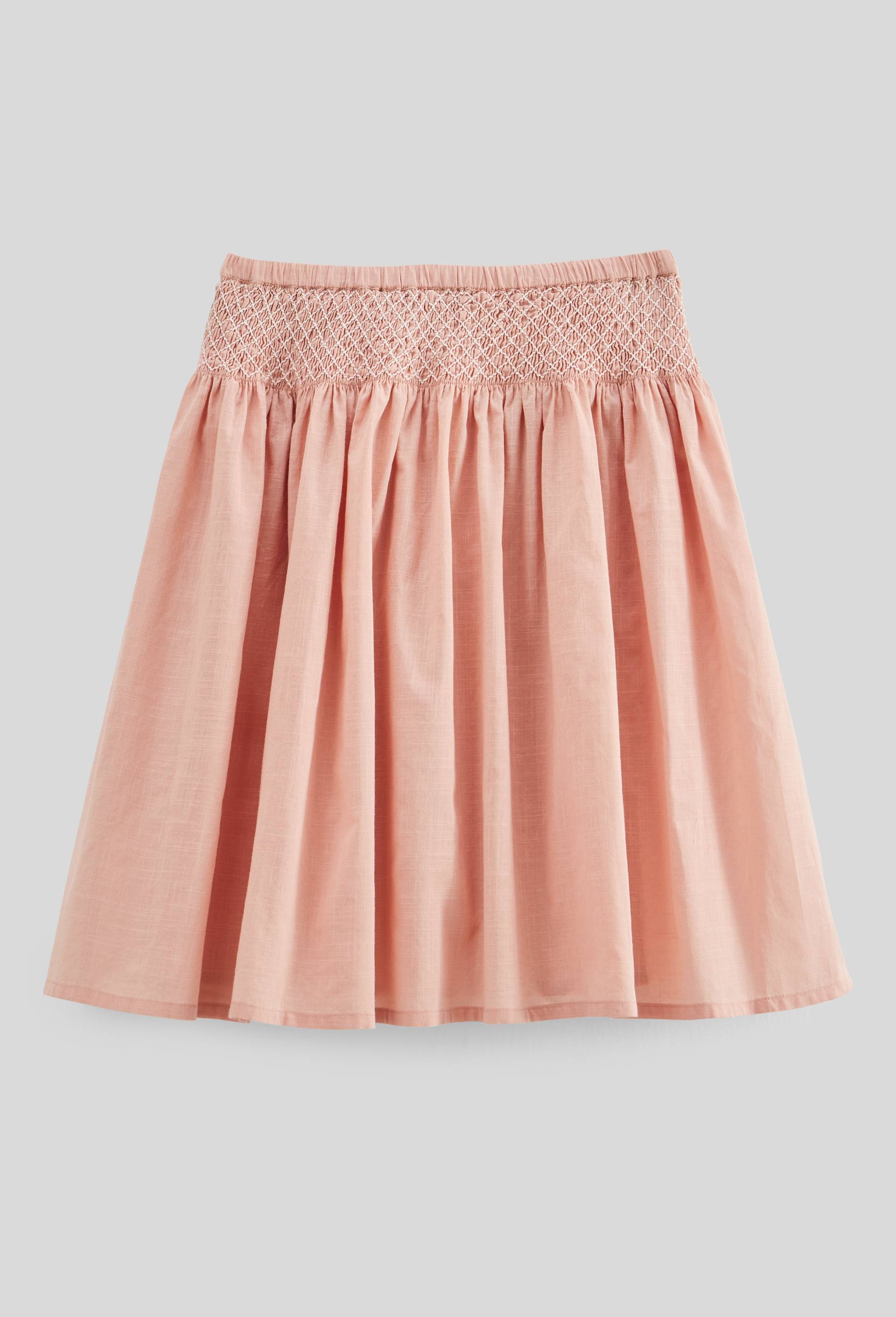 Jupon &agrave; smocks en coton, Rose, large image number 6