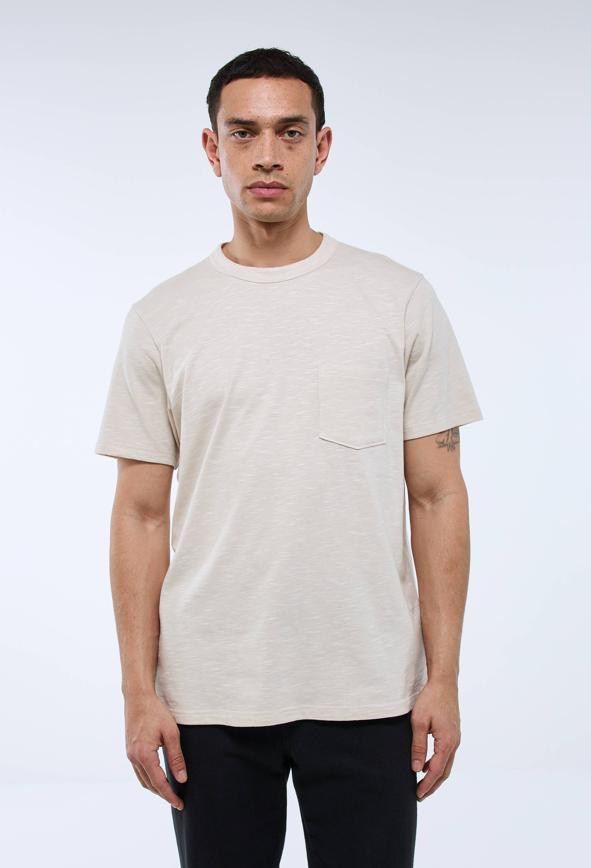 T-shirt manches courtes en coton BIO GOTS, Beige clair, large image number 0