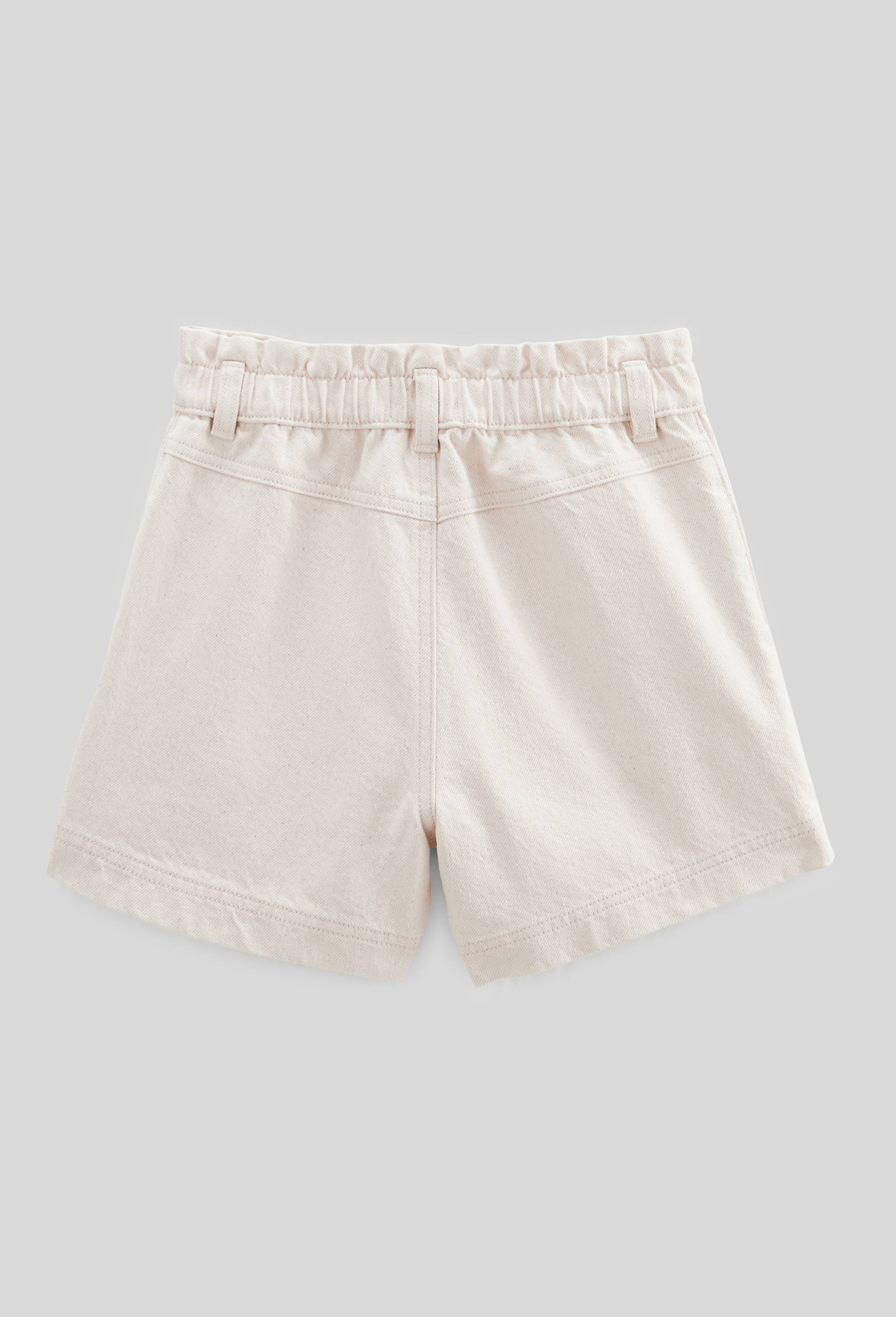 Short en jean &agrave; poches brod&eacute;es, Beige clair, large image number 3.0