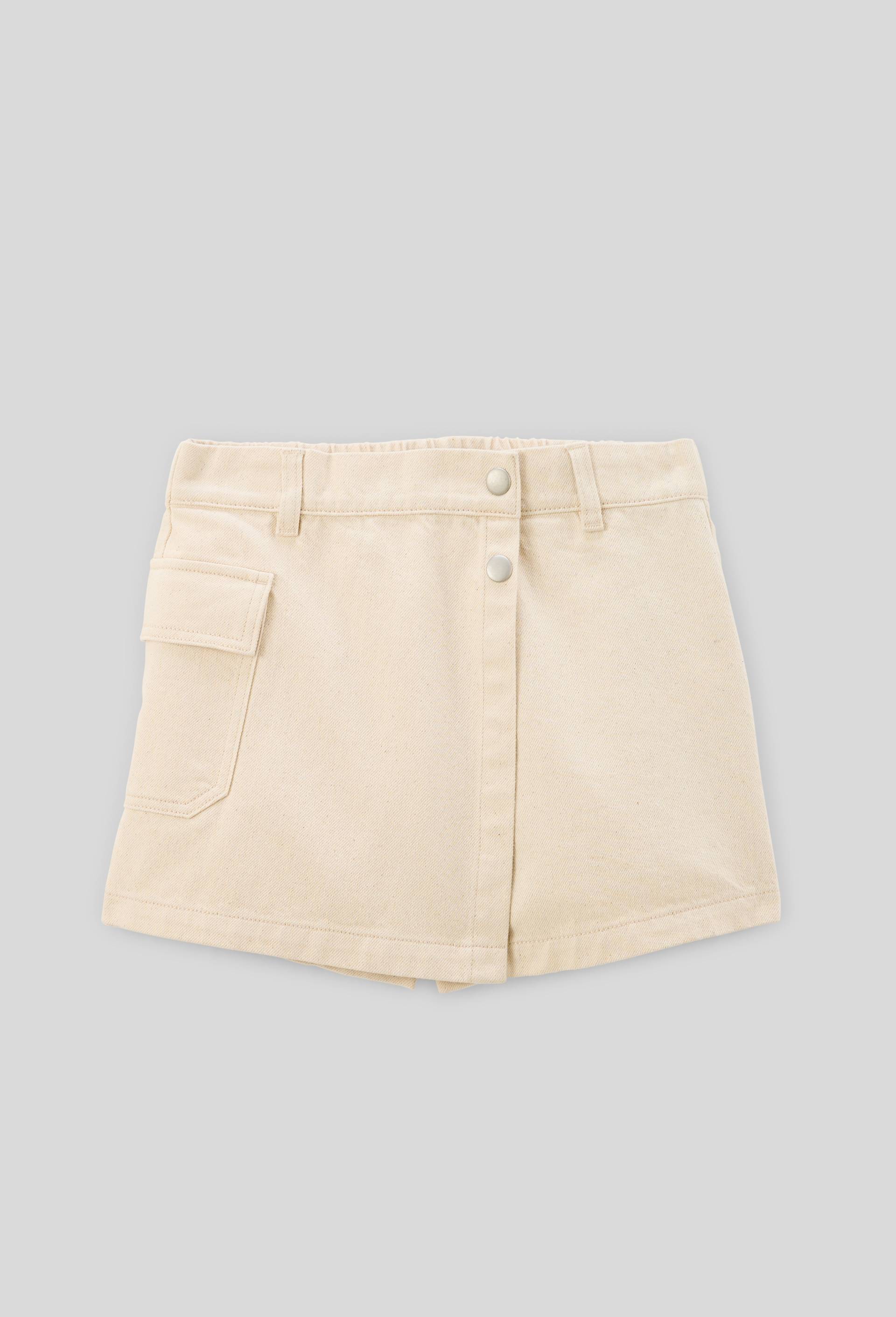 Jupe velours en coton, certifié OEKO-TEX, Beige clair, large image number 0