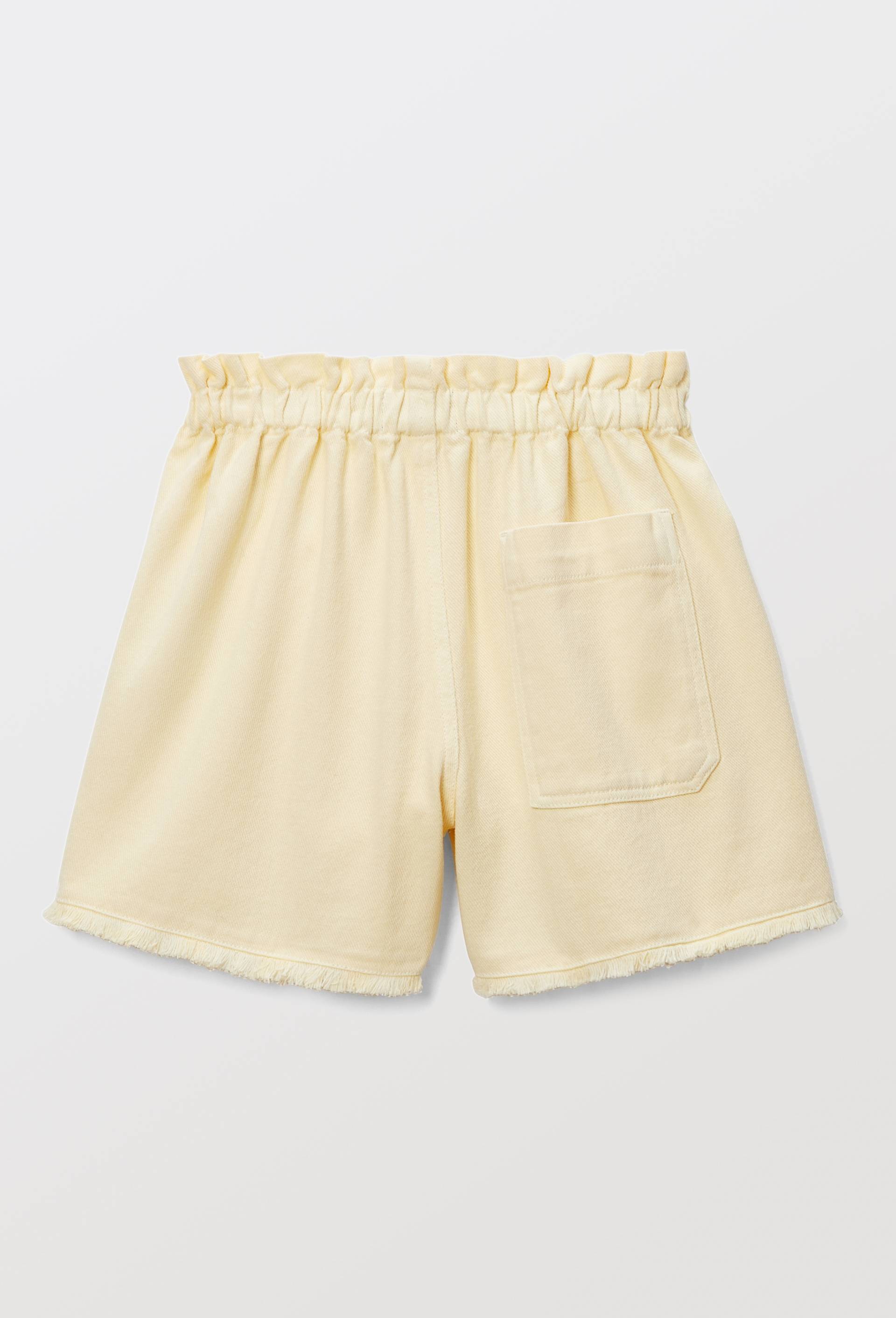 Short uni en coton, Jaune clair, large image number 1