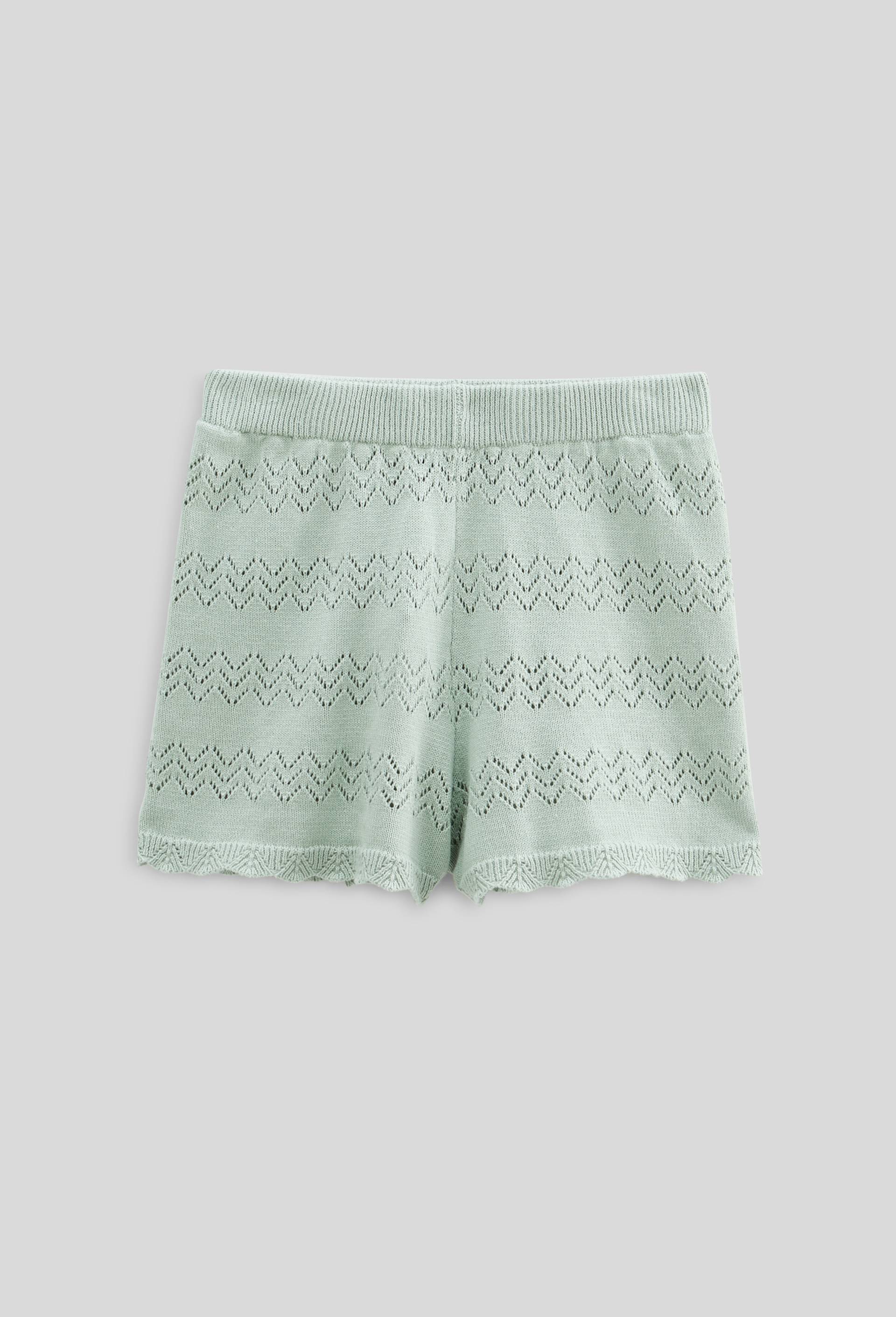 Short en maille, Vert clair, large image number 1