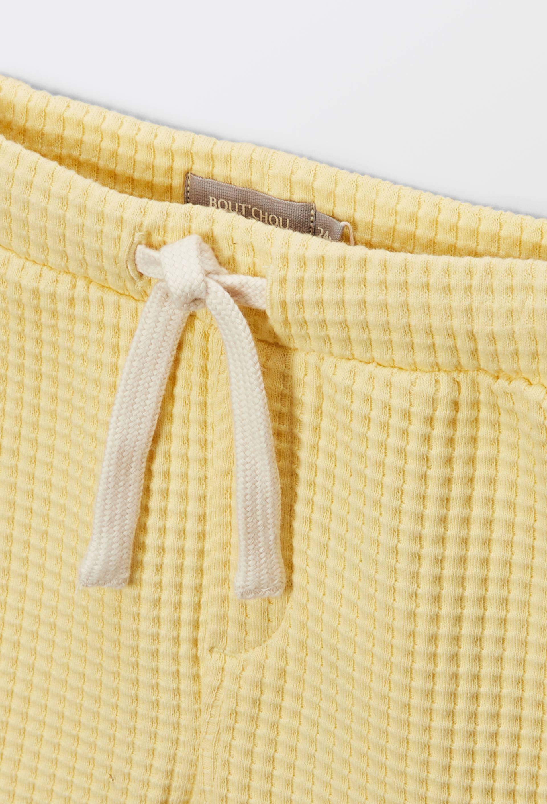 Short uni en coton BIO GOTS, Jaune, large image number 2