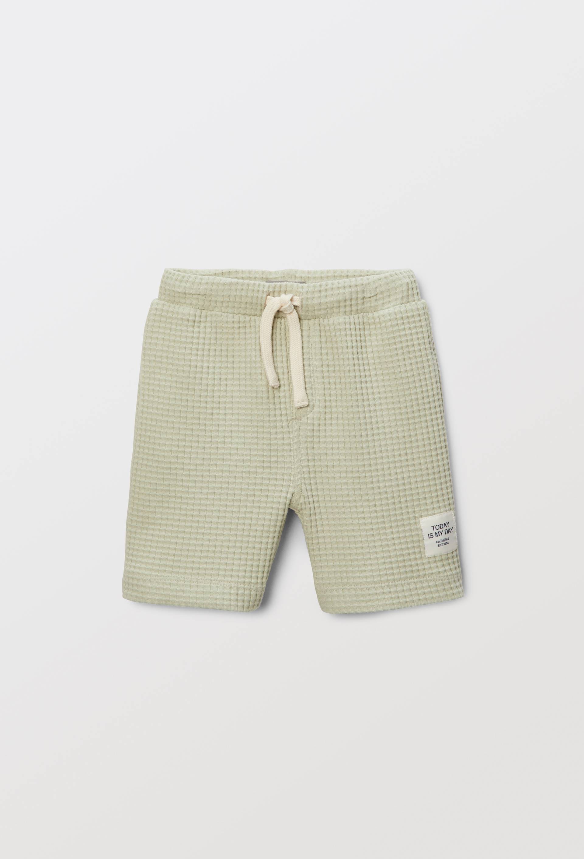Short uni en coton BIO GOTS, Vert clair, large image number 0