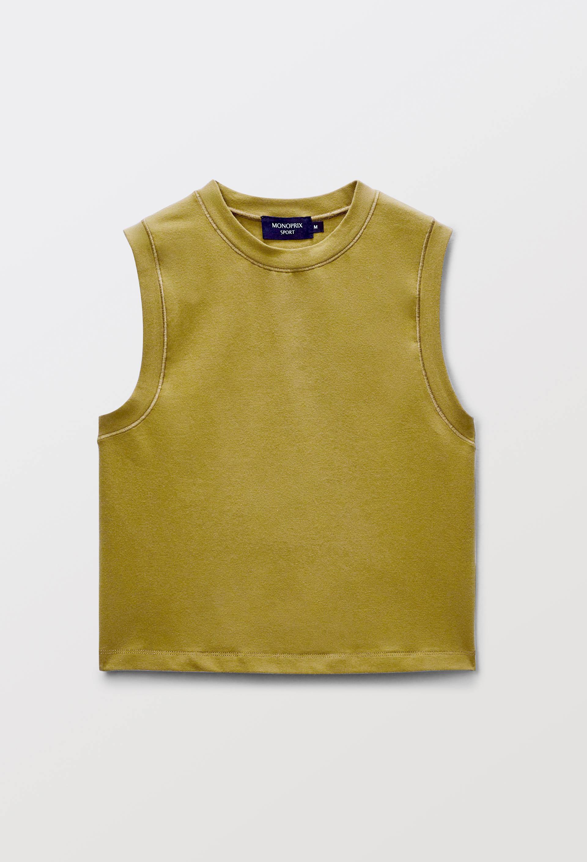 Crop top de sport uni, Vert, large image number 2