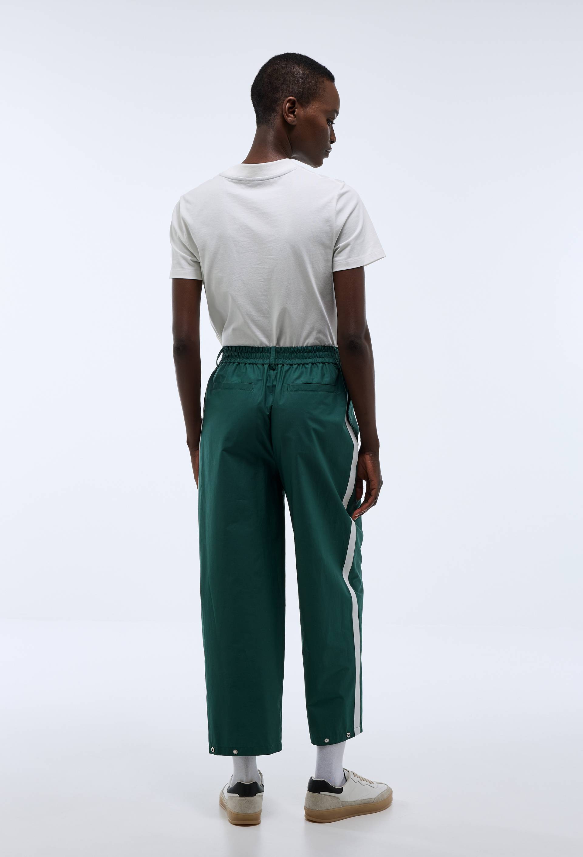 Pantalon de golf uni en coton, Vert fonc&eacute;, large image number 1
