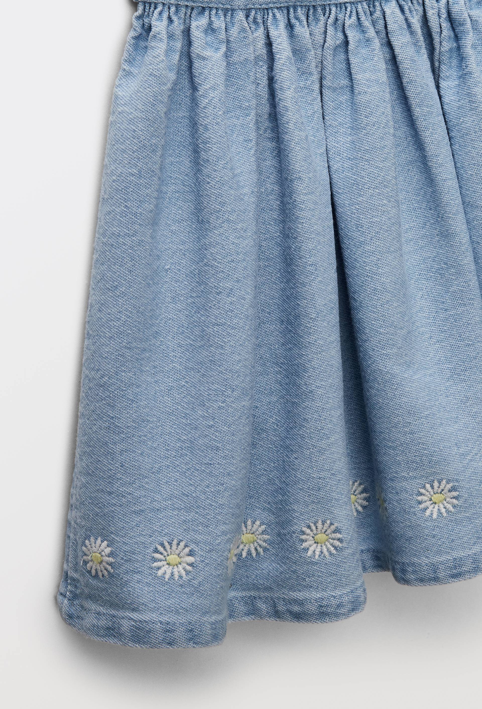 Short brodé en jean, Bleu clair, large image number 2.0