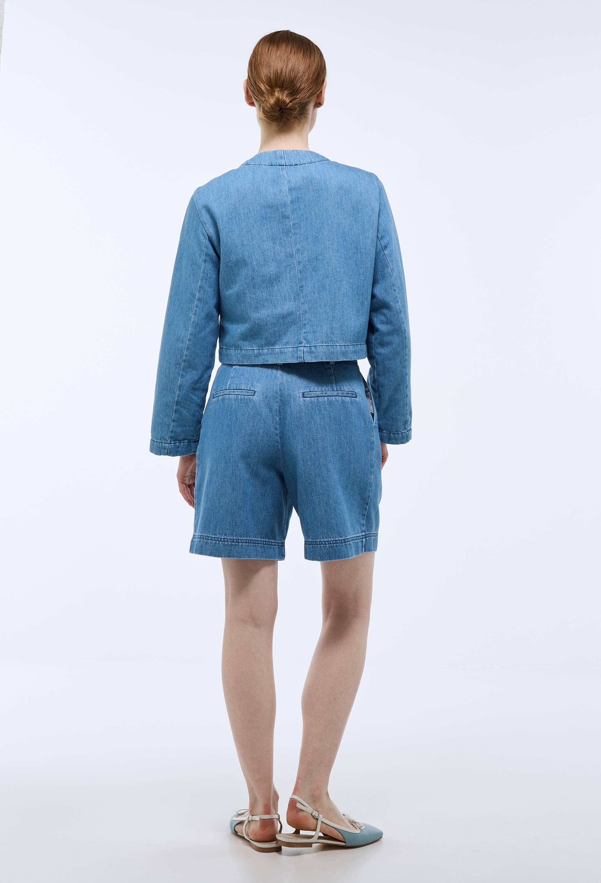Short en denim, Bleu fonc&eacute;, large image number 1
