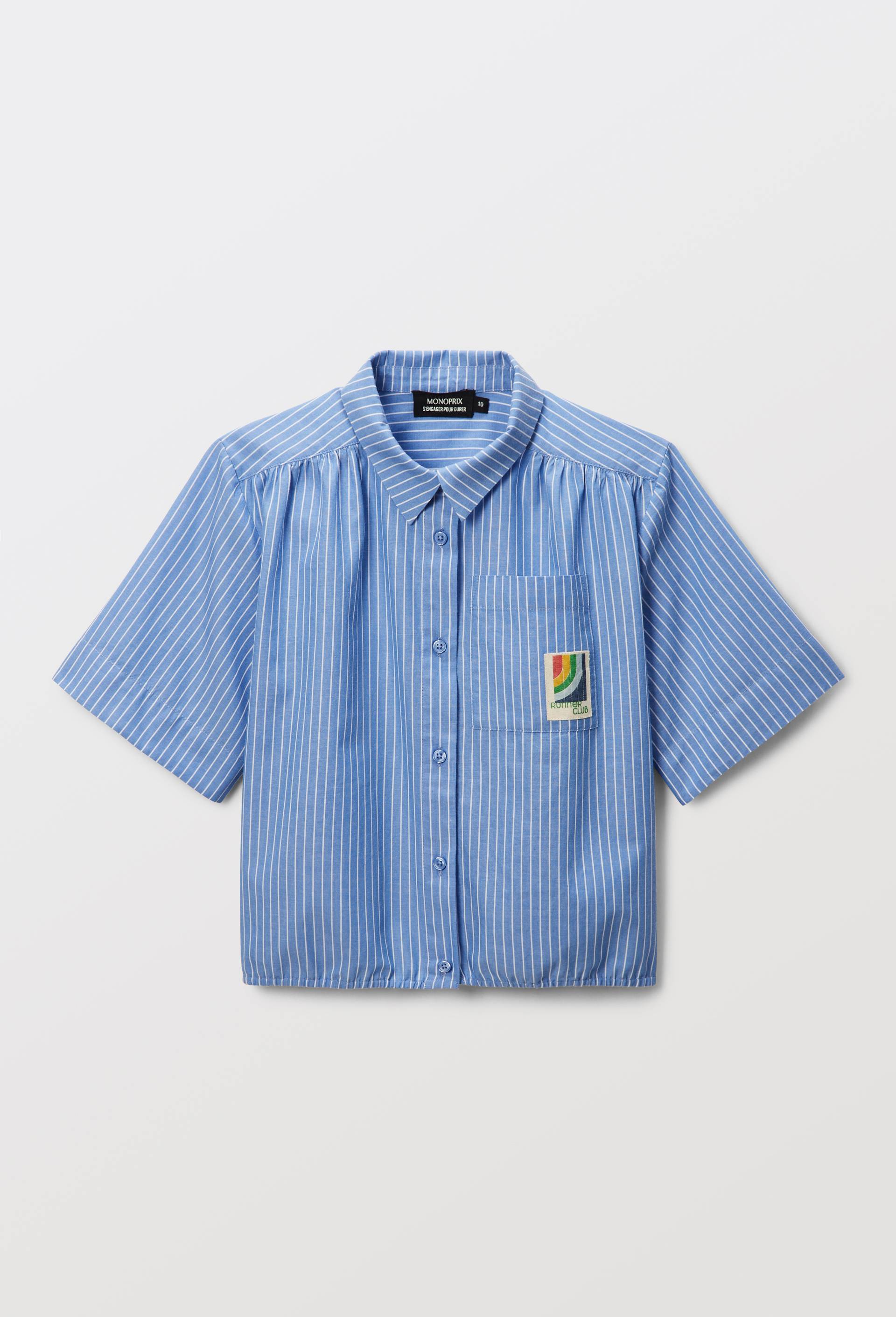 Chemise &agrave; rayures, Bleu, large image number 2