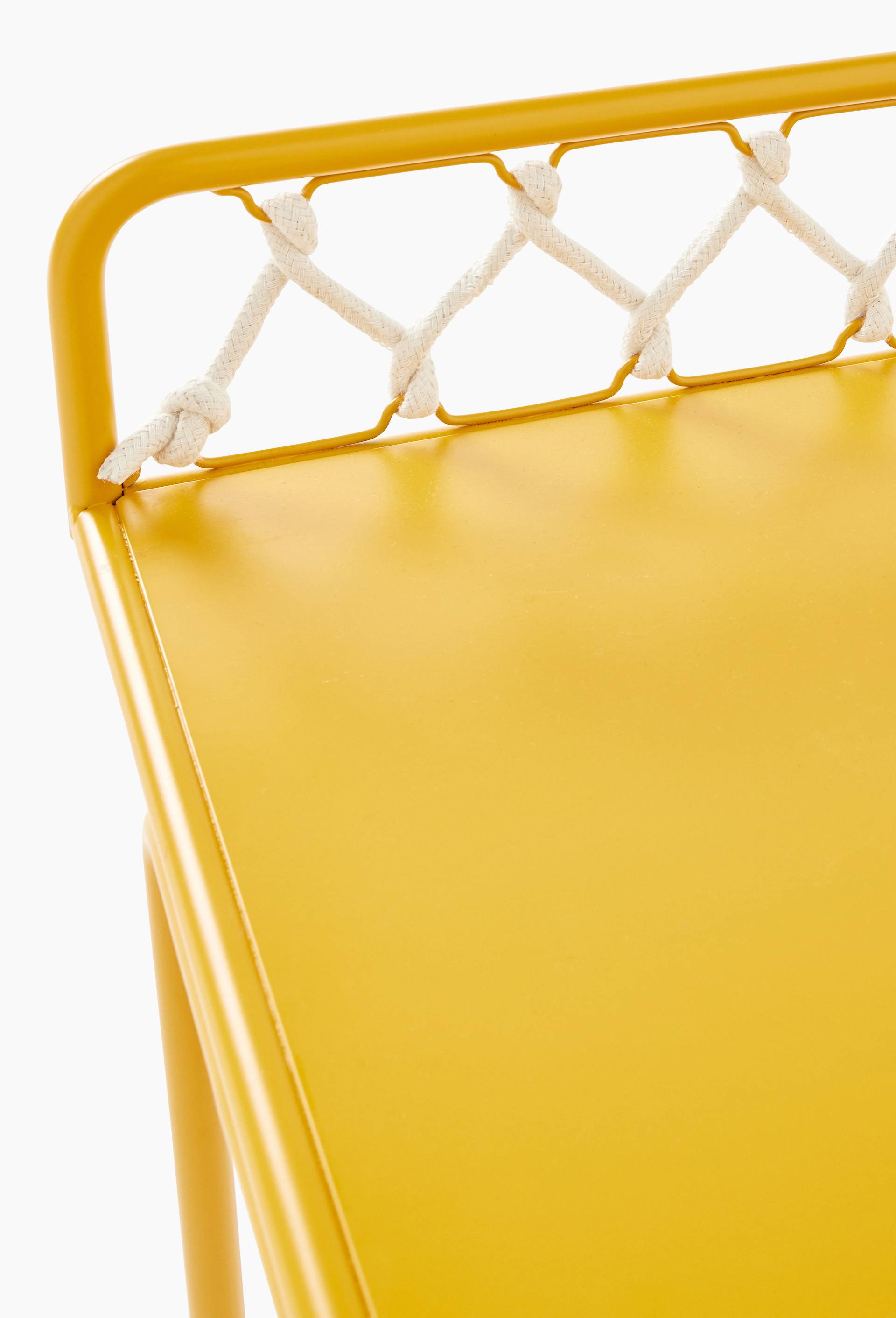 Table bureau enfant en m&eacute;tal - HONORE X MONOPRIX, Jaune, large image number 1