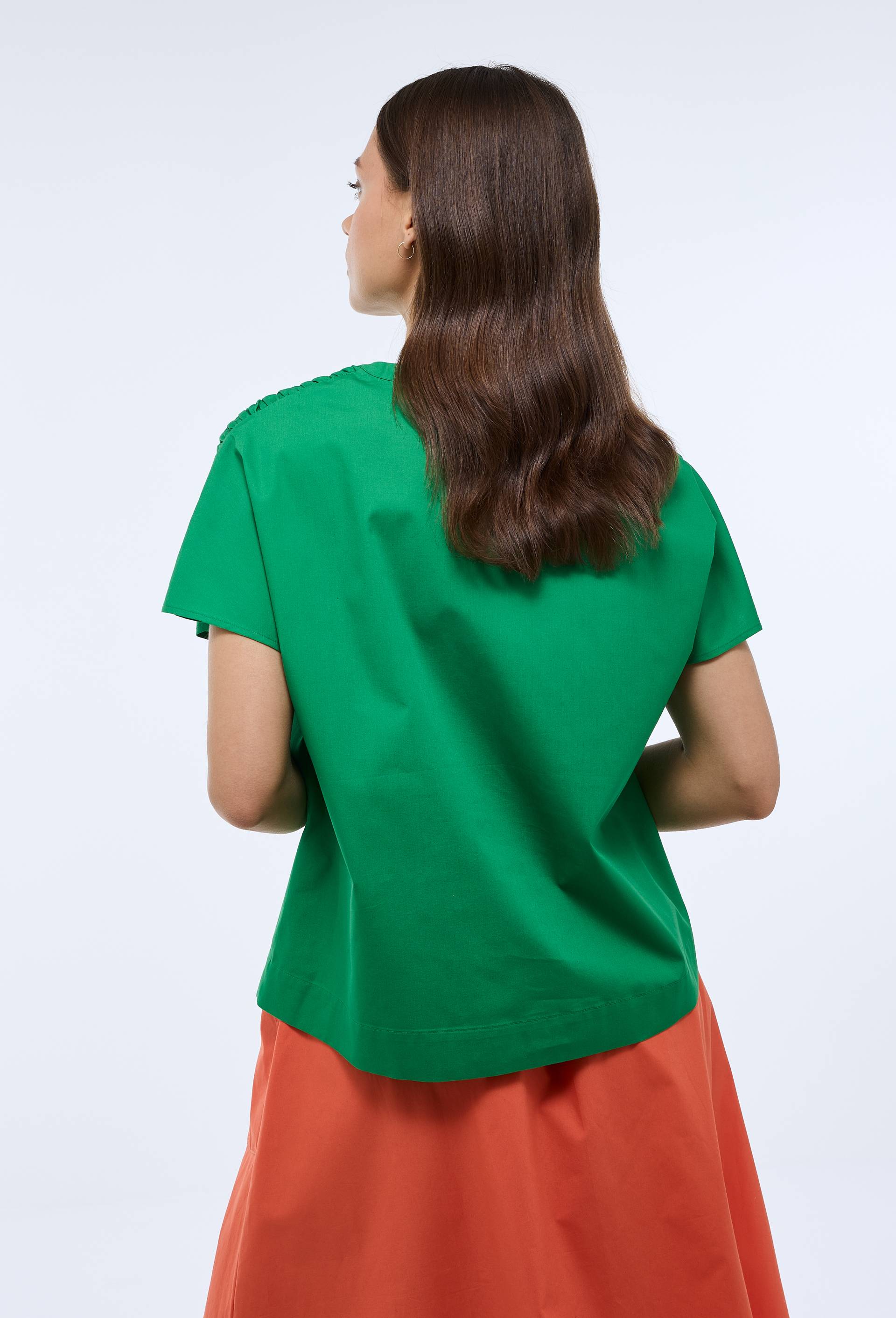 Top sans manches uni en coton BIO GOTS, Vert, large image number 1.0