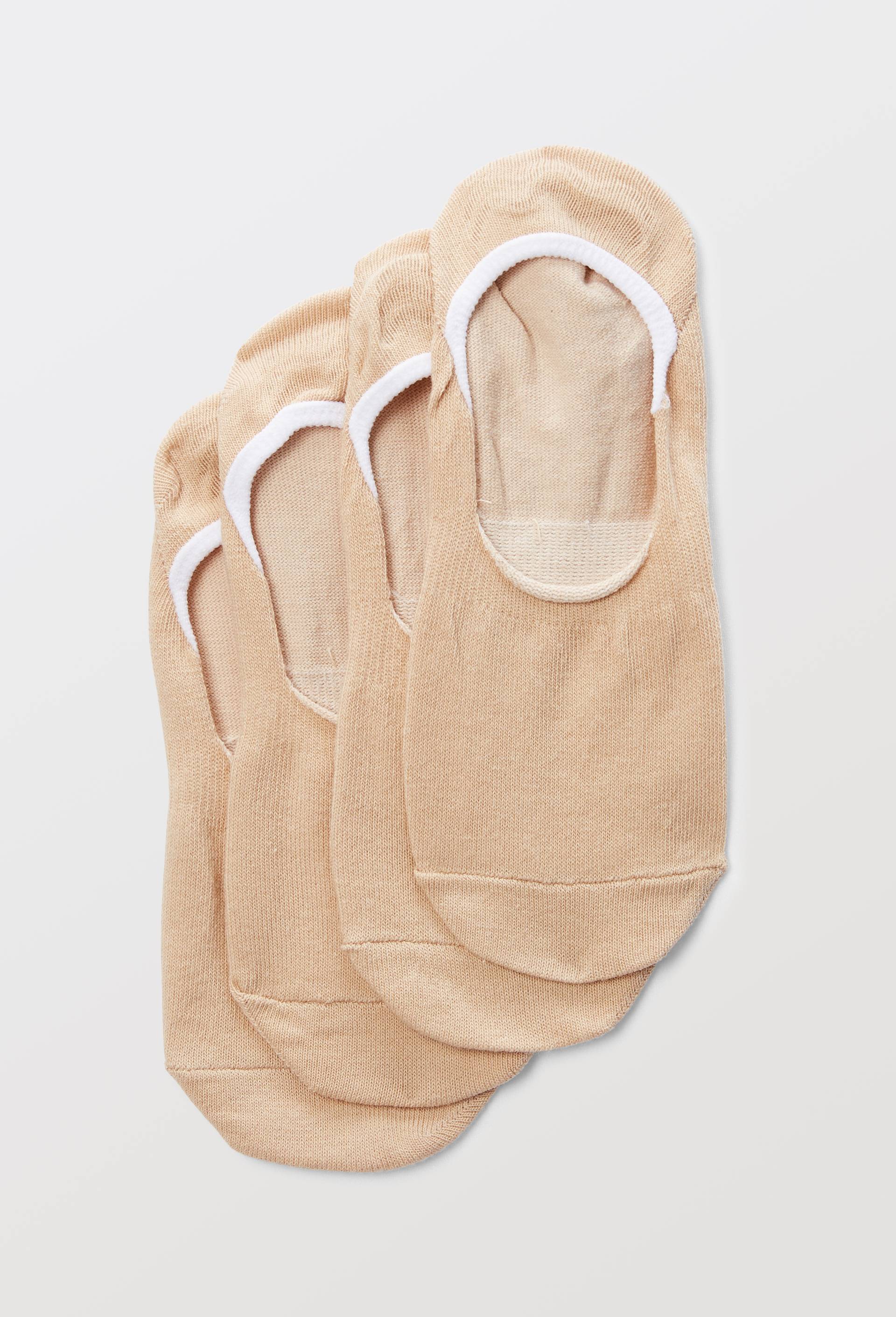 Lot de 2 prot&egrave;ge-pied en coton sp&eacute;cial baskets, Beige clair, large image number 0