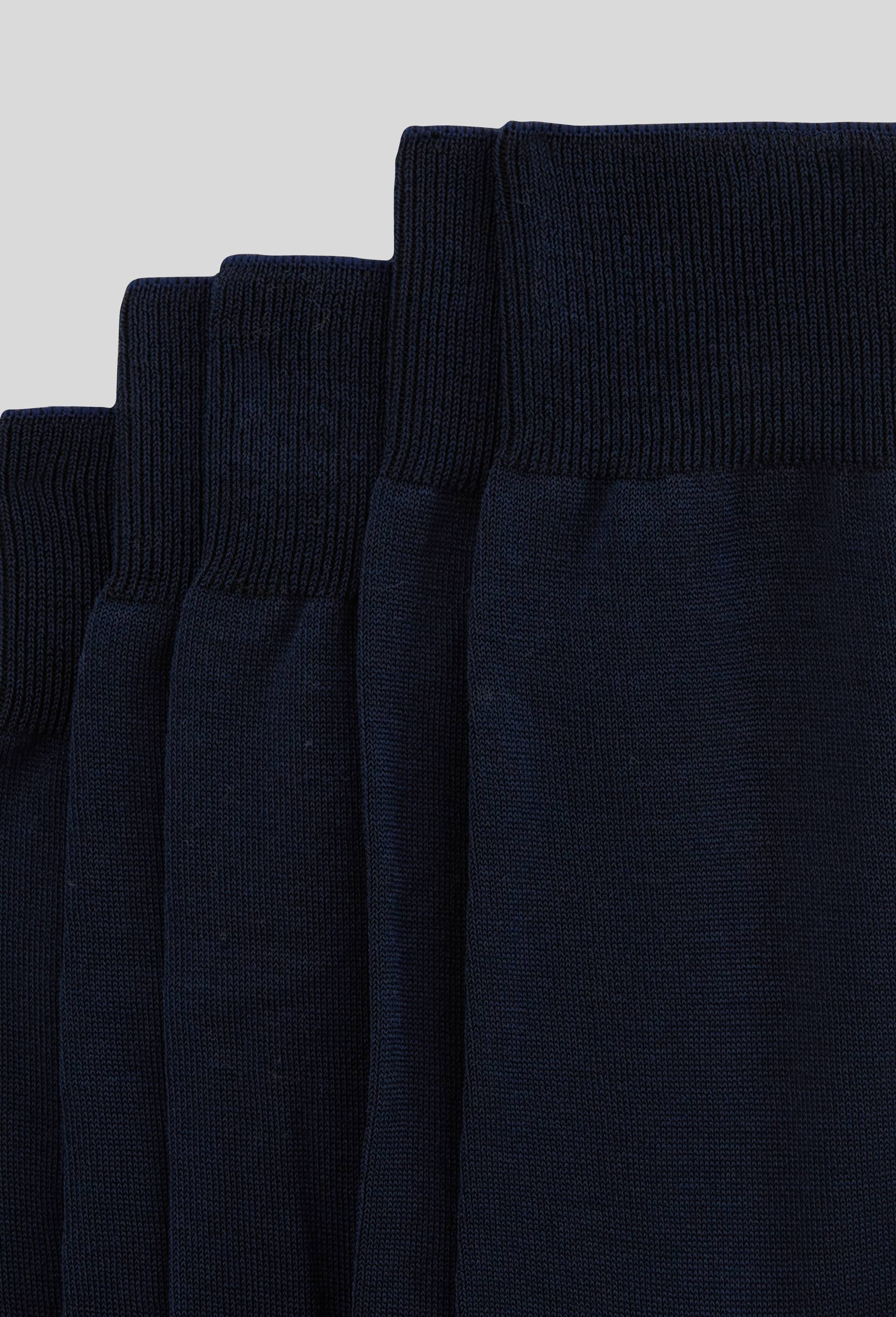 Lot de 3 chaussettes en fil d'&eacute;cosse, Bleu fonc&eacute;, large image number 1.0