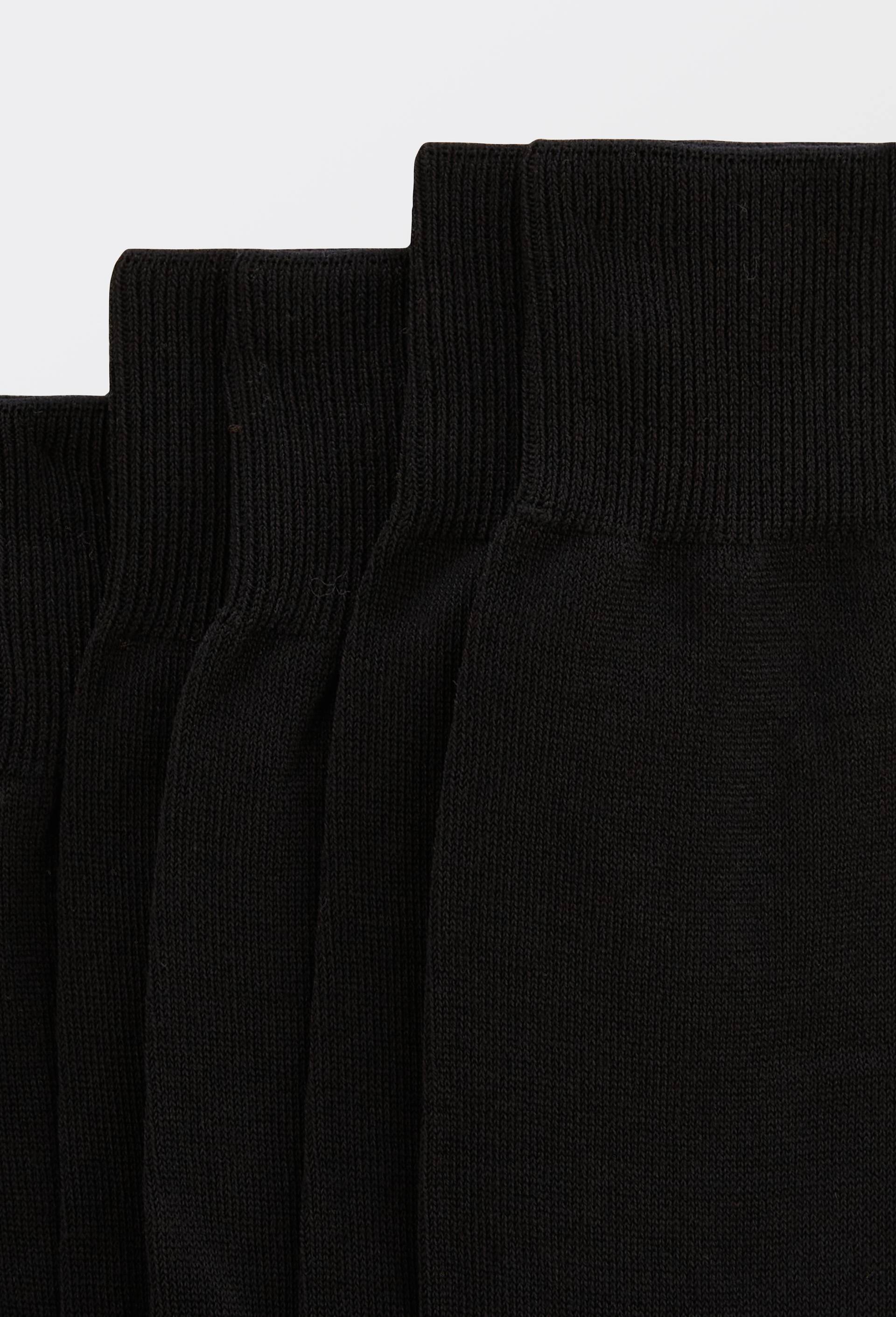 Lot de 3 chaussettes en fil d'&eacute;cosse, Noir, large image number 1