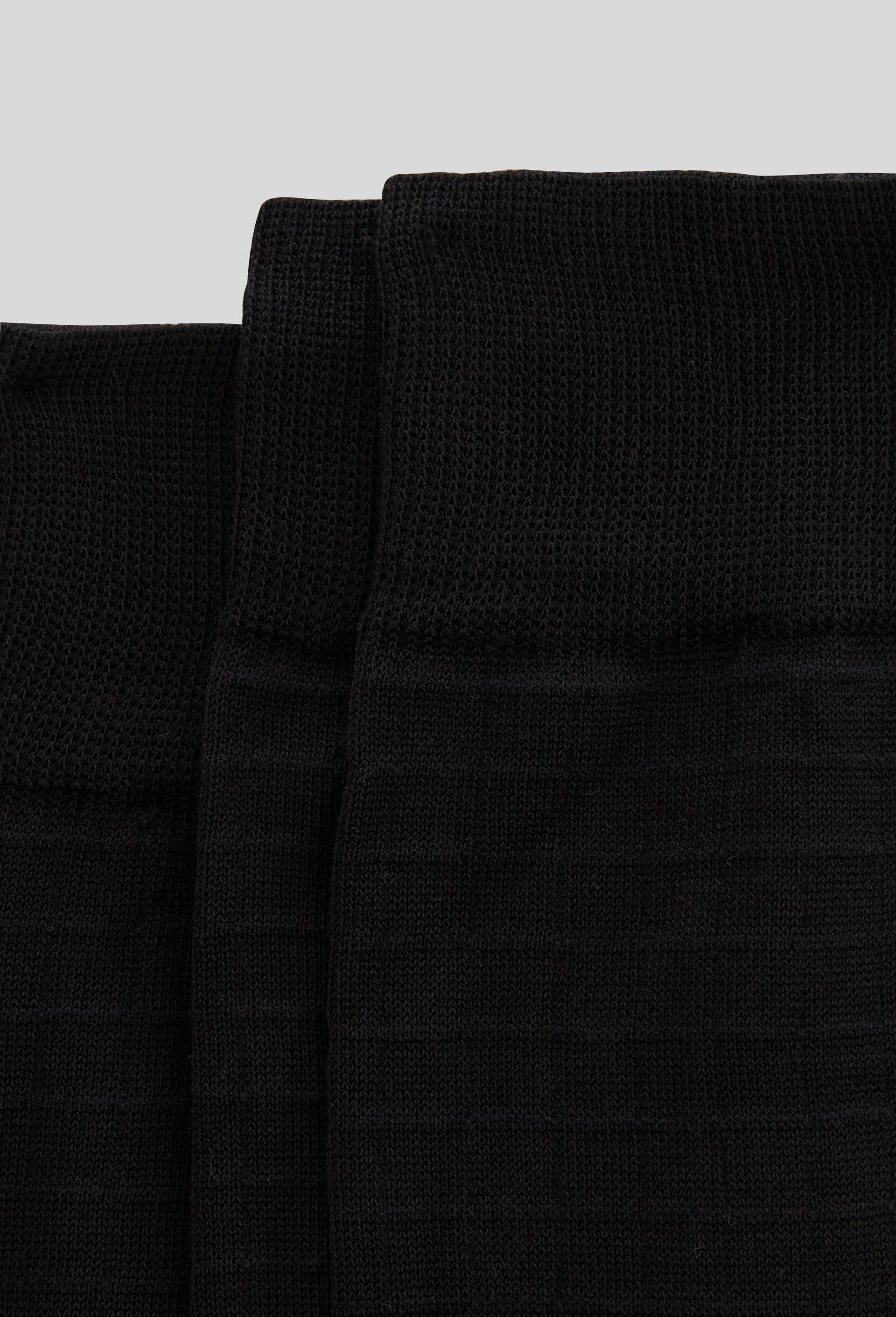 Lot de 2 chaussettes en fil d'&eacute;cosse &agrave; carreaux, Noir, large image number 1