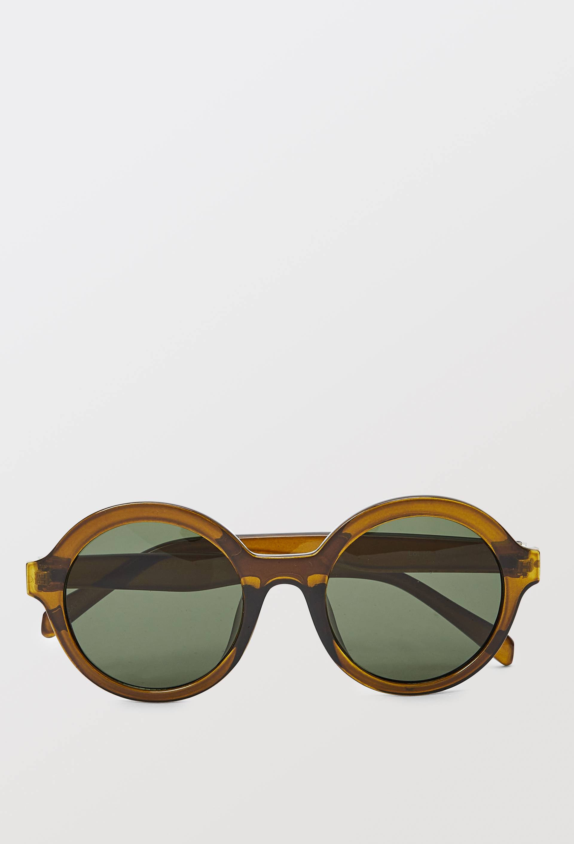 Lunettes de soleil rondes, Vert fonc&eacute;, large image number 1