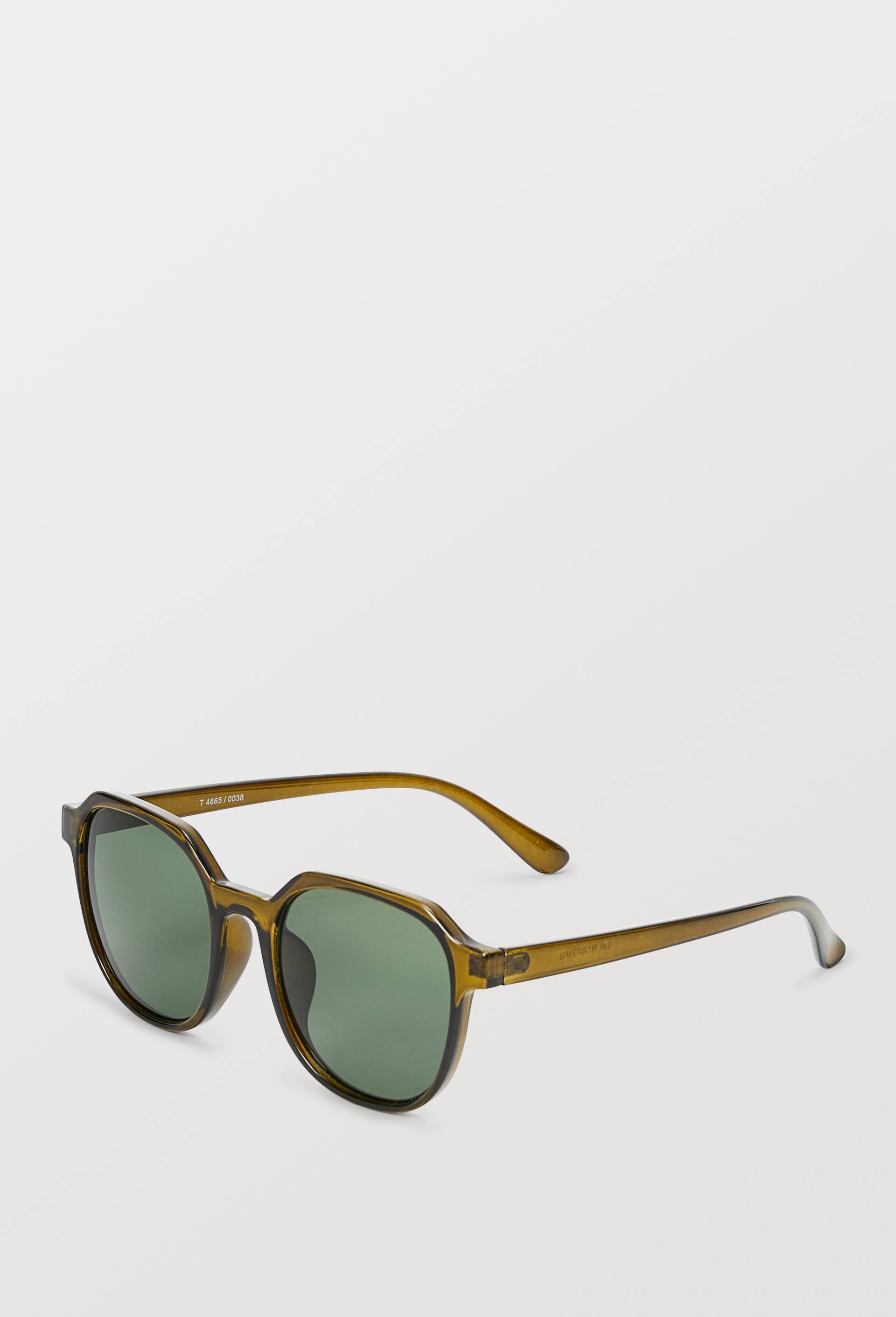 Lunettes de soleil rectangles, Vert fonc&eacute;, large image number 0